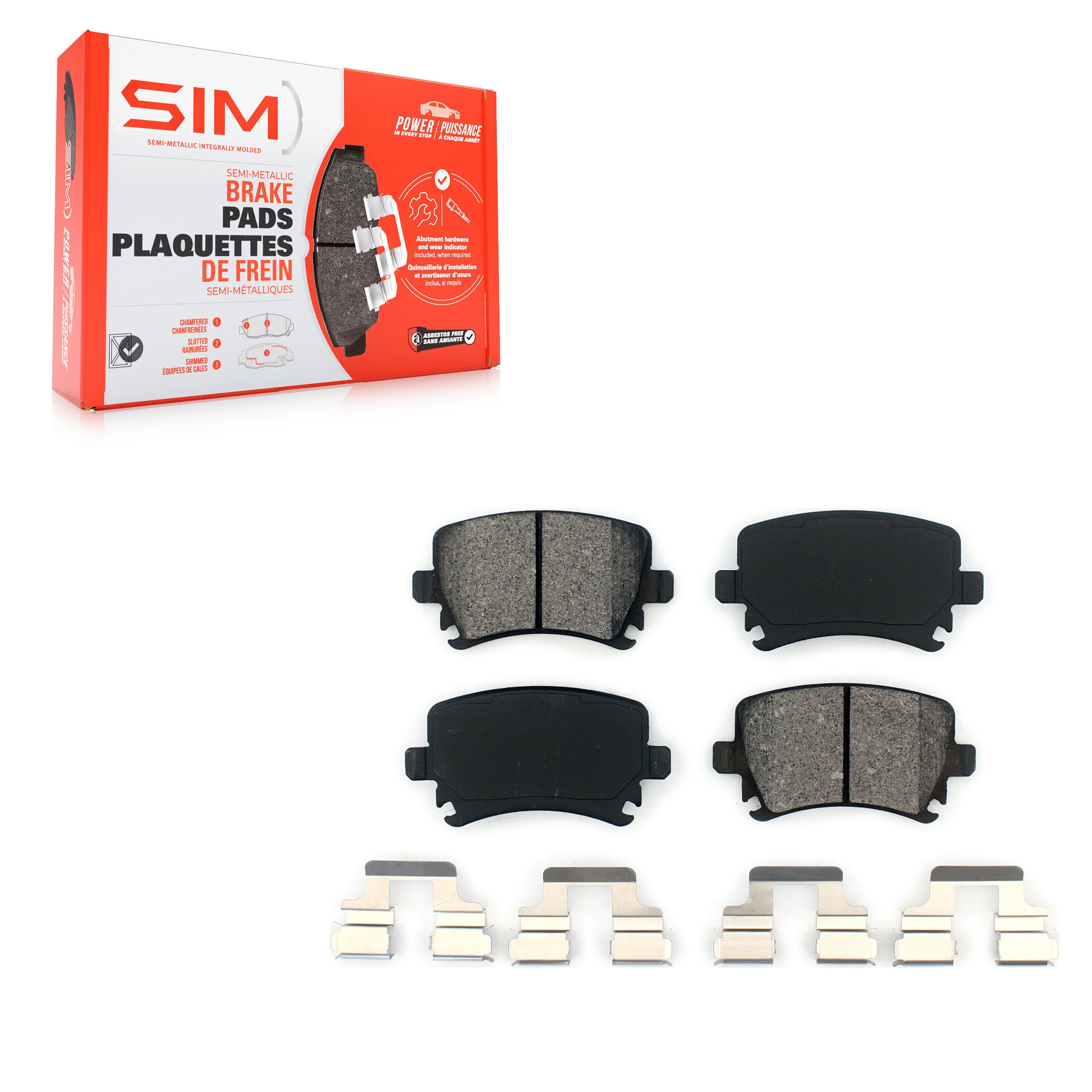 SIM SIM-1108 Disc Brake Pad for 2005-2021 Volkswagen GTI product image
