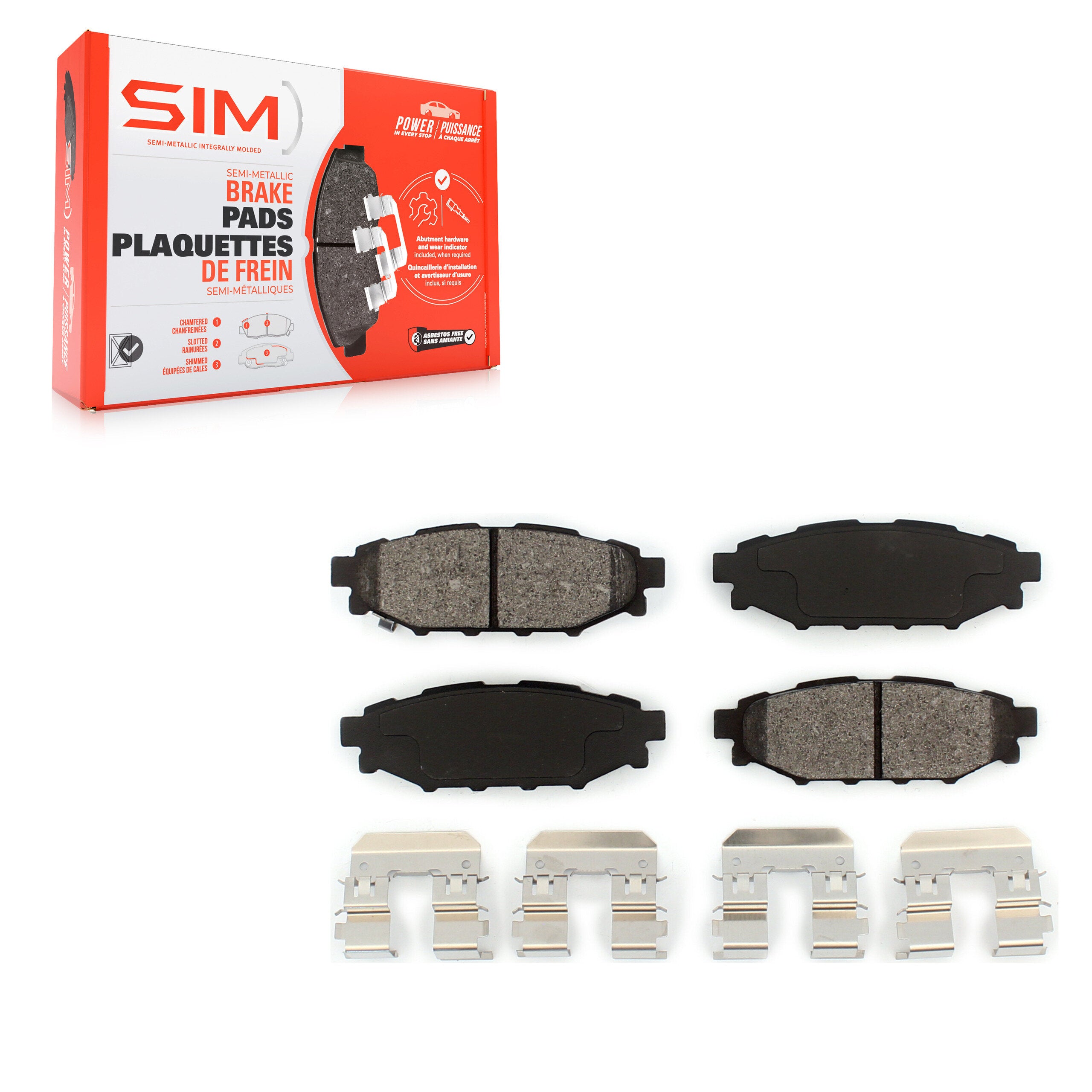 SIM SIM-1114 Disc Brake Pad for 2005-2023 Subaru Crosstrek product image