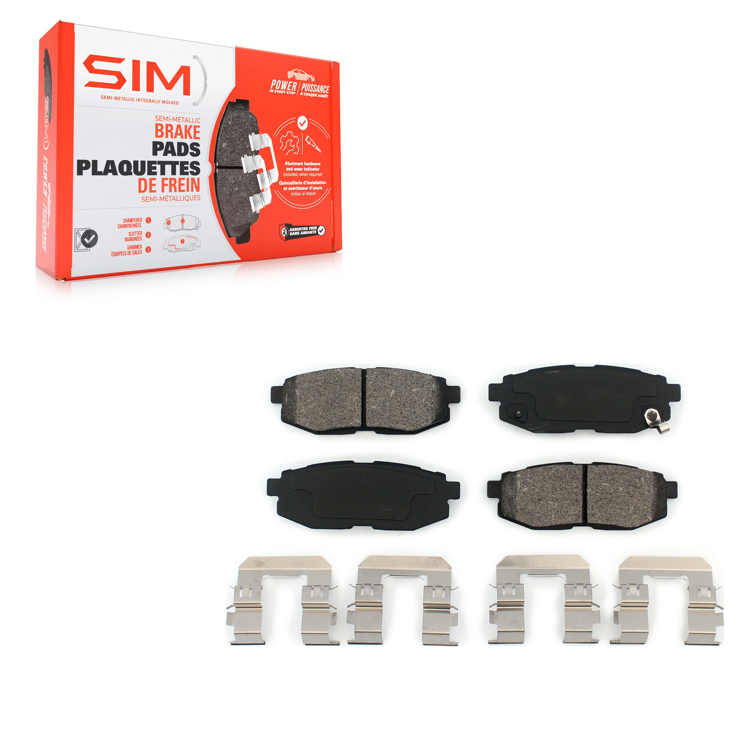 SIM SIM-1124 Disc Brake Pad for 2006-2024 Subaru BRZ product image