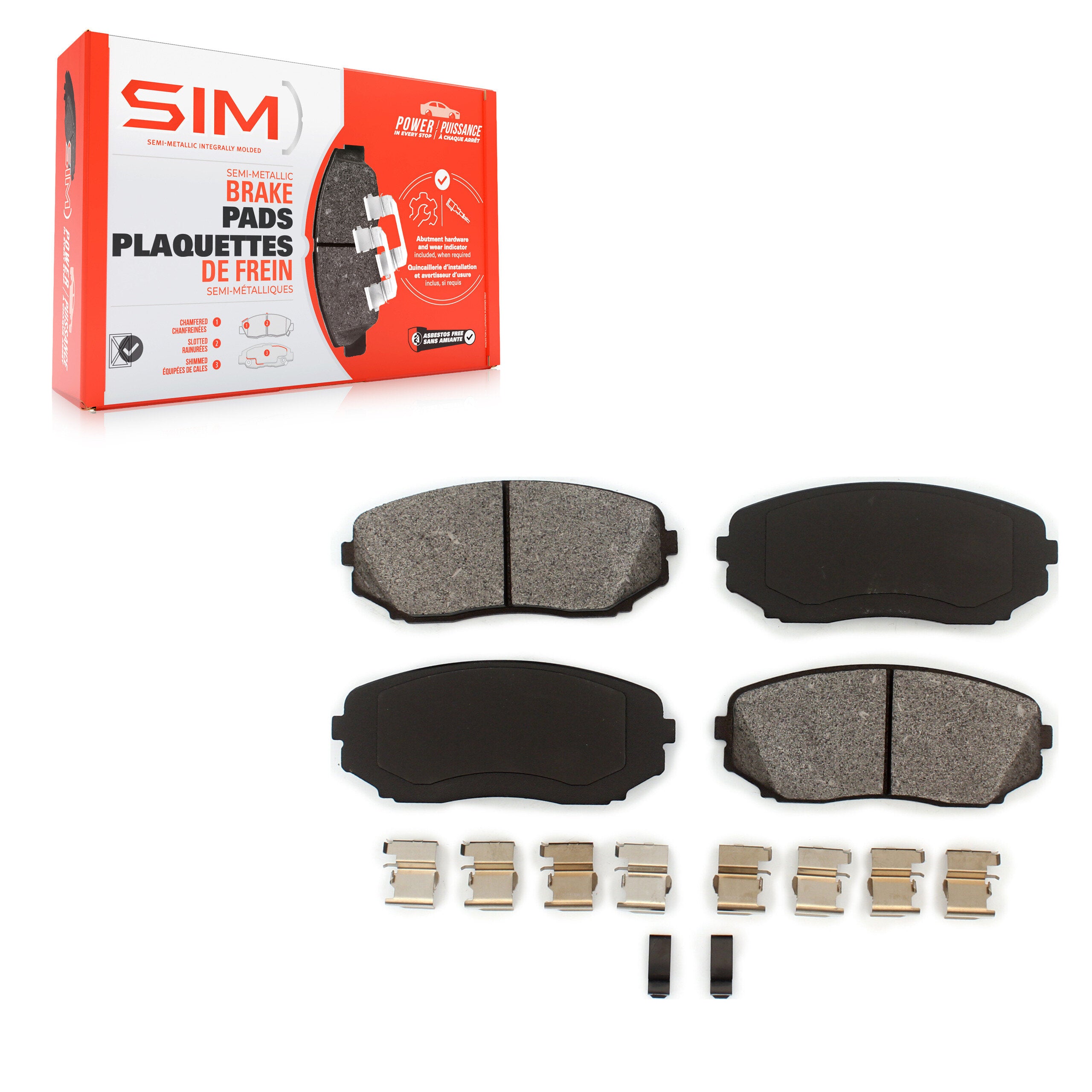 SIM SIM-1258 Disc Brake Pad for 2007-2024 Mazda CX-5 product image