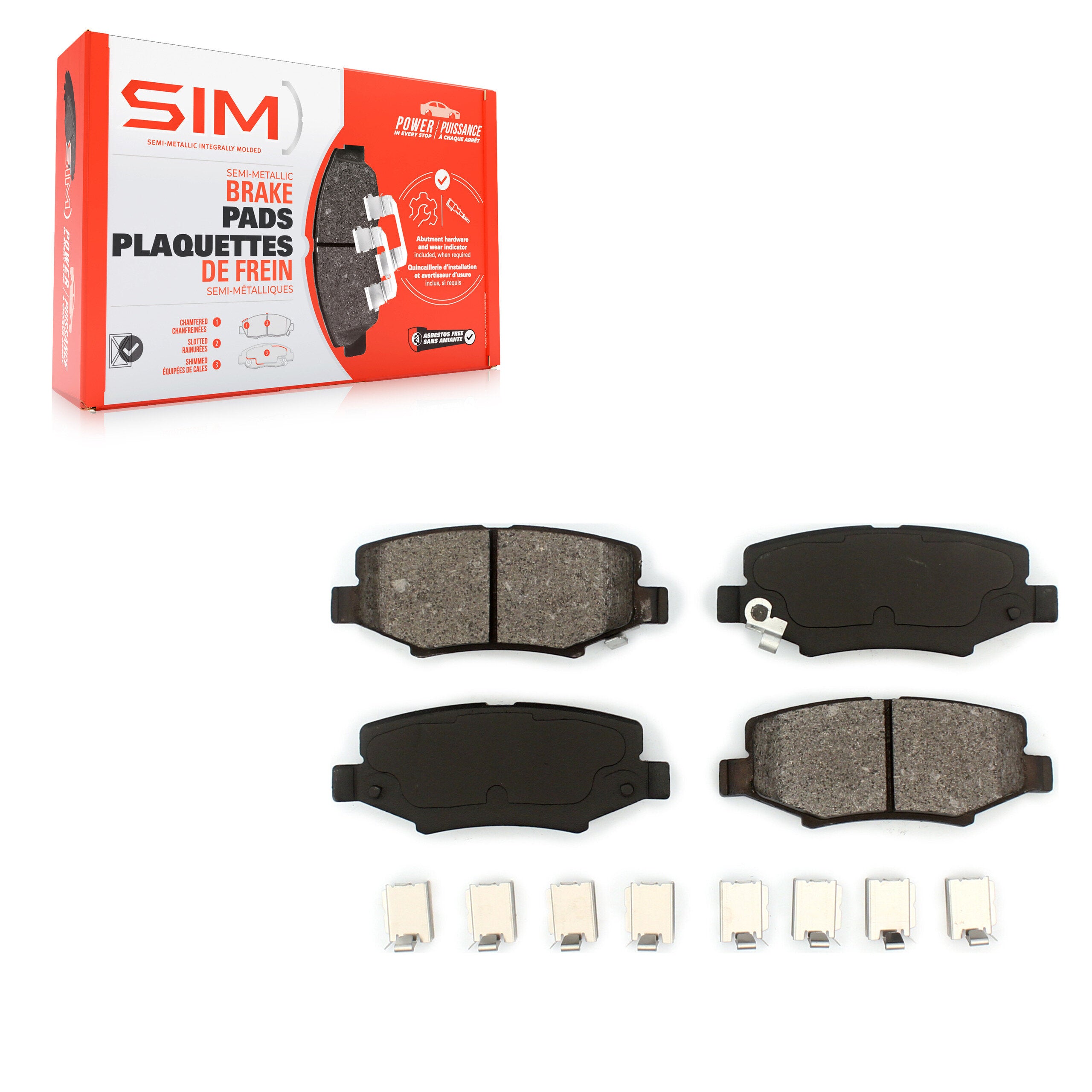 SIM SIM-1274 Disc Brake Pad for 2007-2018 Jeep Wrangler JK product image