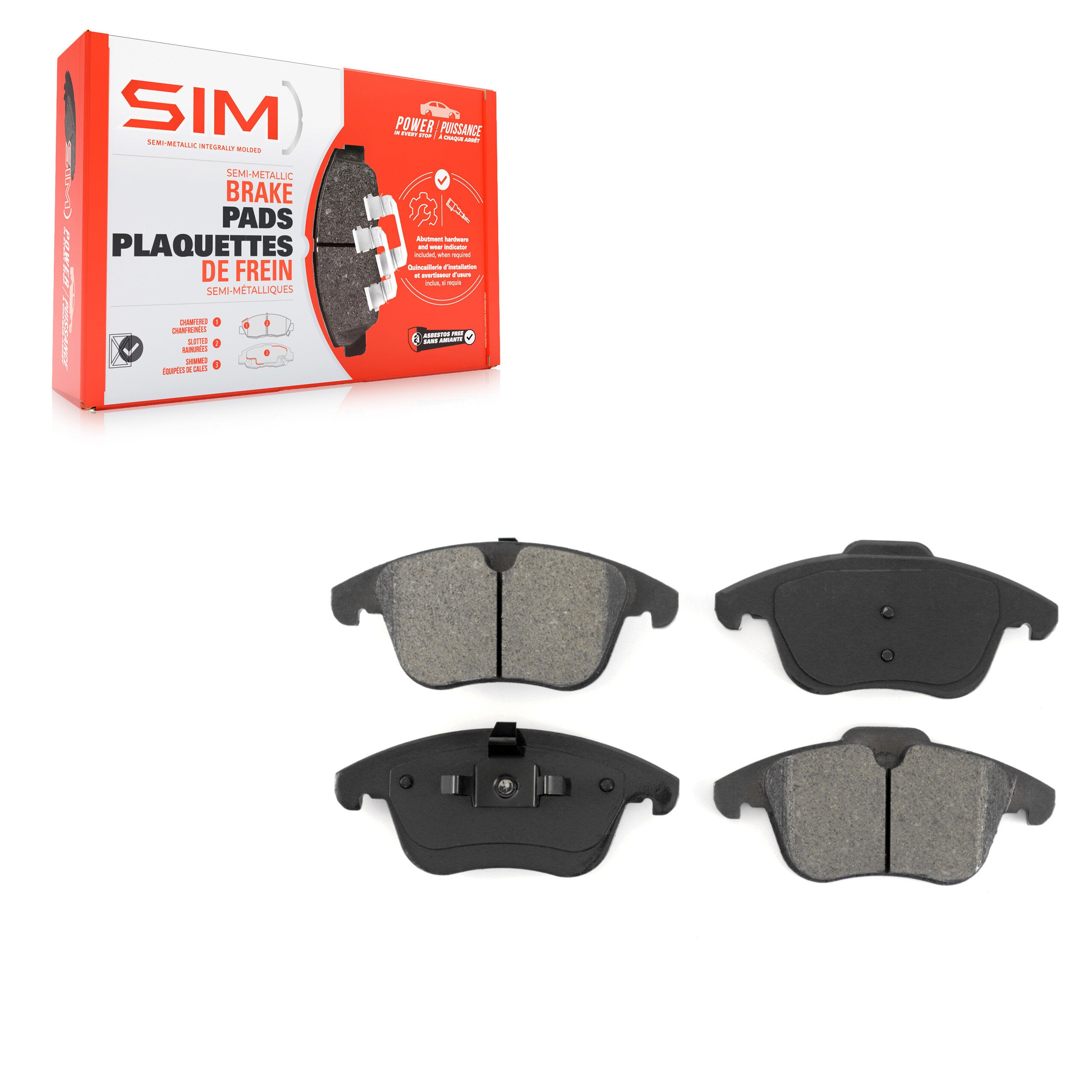 SIM SIM-1306 Disc Brake Pad for 2007-2020 Volvo S60 product image