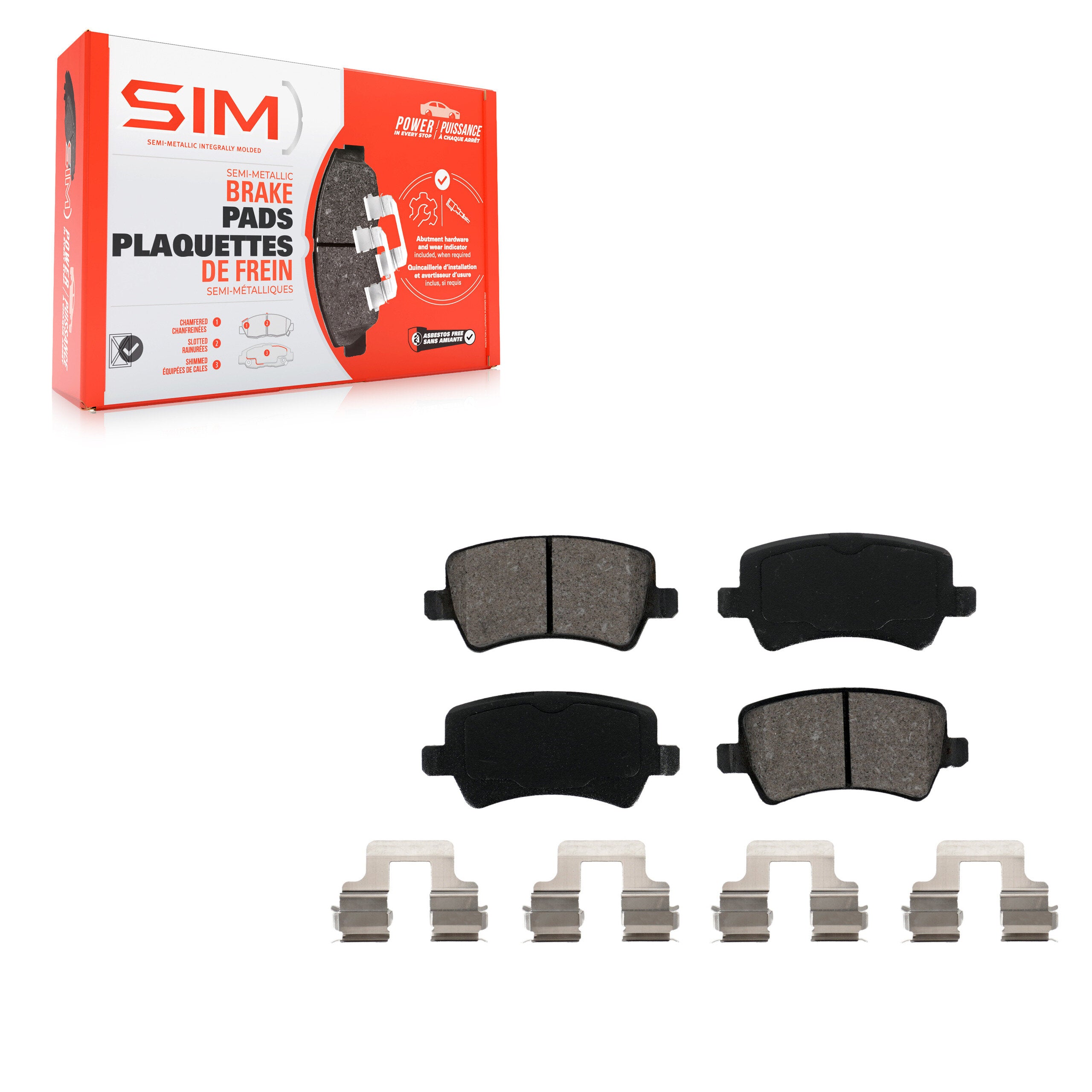 SIM SIM-1307 Disc Brake Pad for 2007-2018 Volvo S60 product image