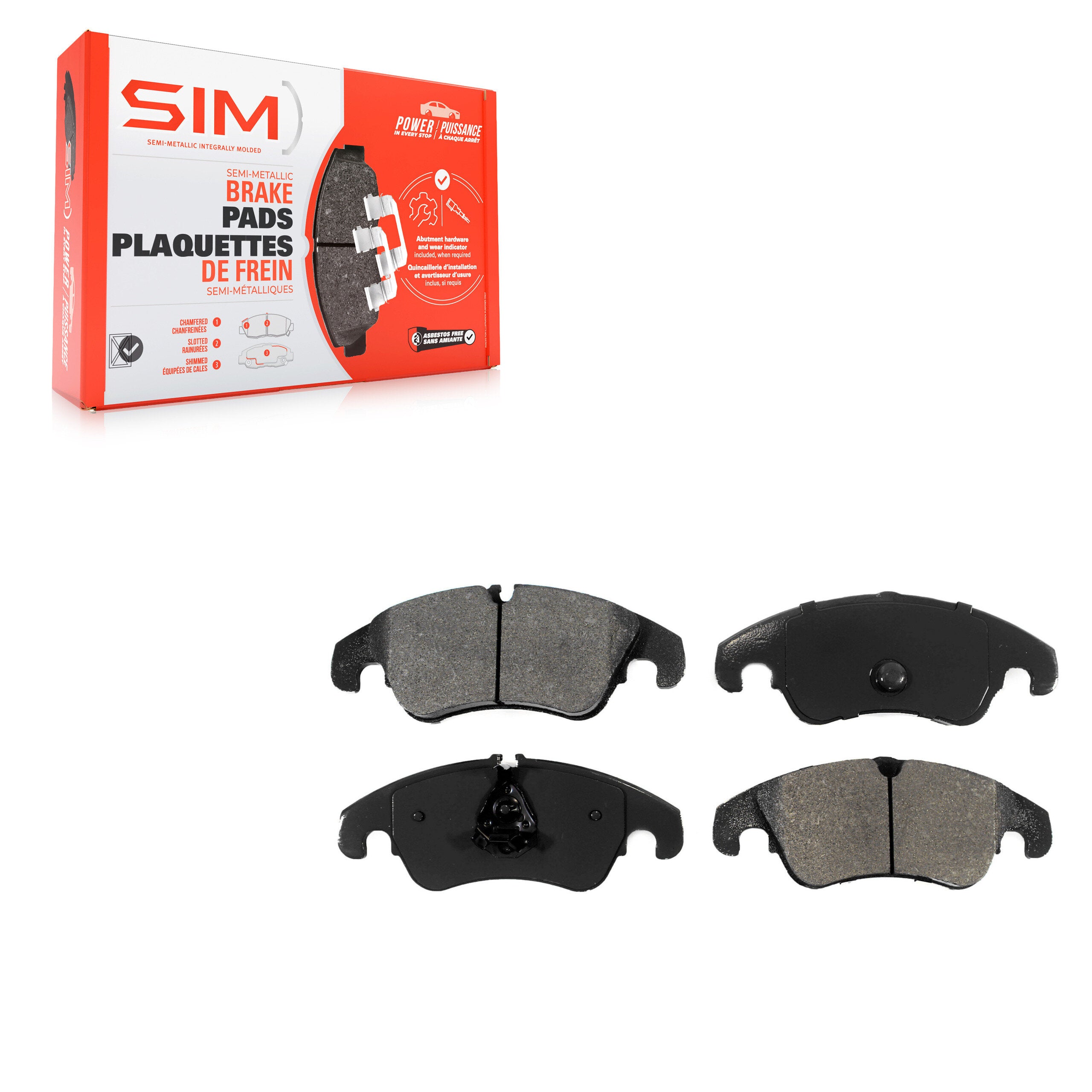 SIM SIM-1322 Disc Brake Pad for 2008-2017 Audi A6 Quattro product image