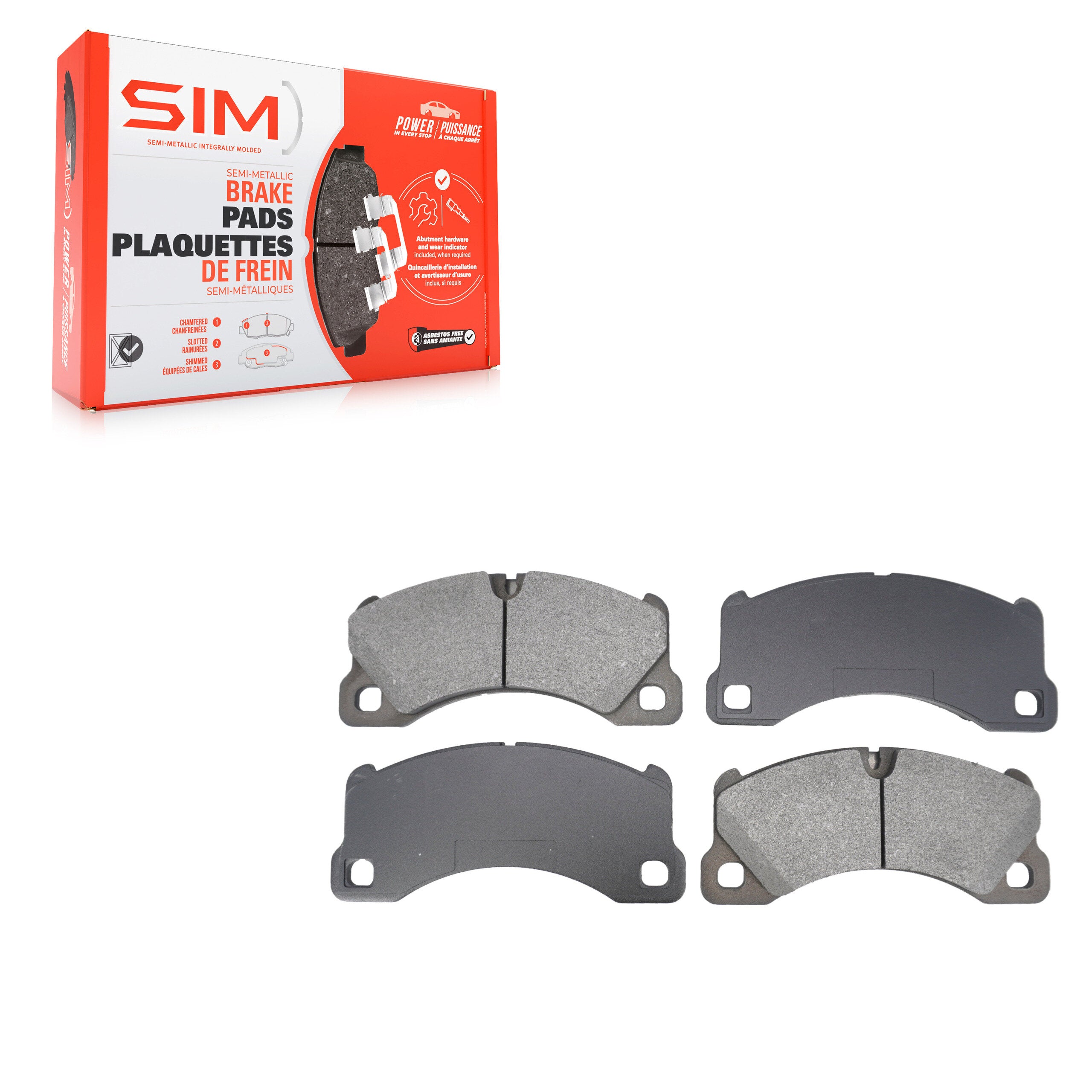 SIM SIM-1349 Disc Brake Pad for 2008-2023 Porsche Panamera product image