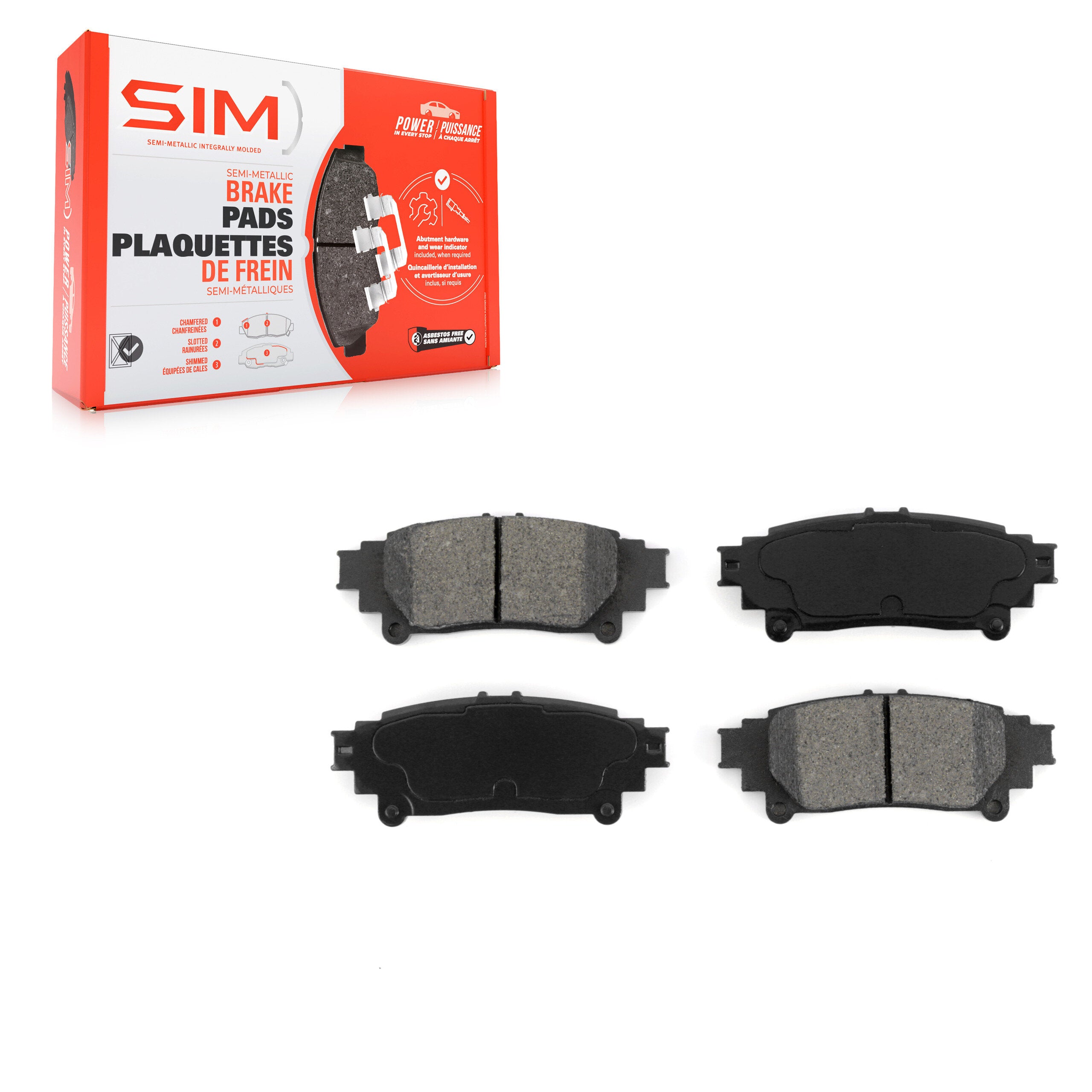 SIM SIM-1391 Disc Brake Pad for 2010-2020 Lexus GS300 product image