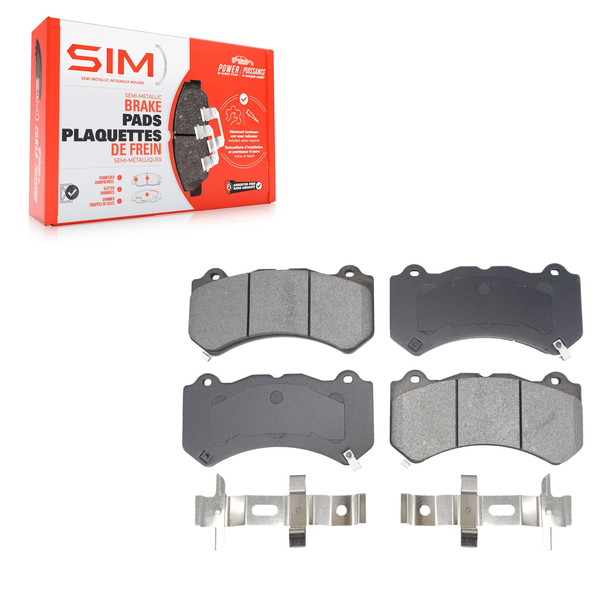 SIM SIM-1405 Disc Brake Pad for 2009-2023 Chevrolet Camaro product image
