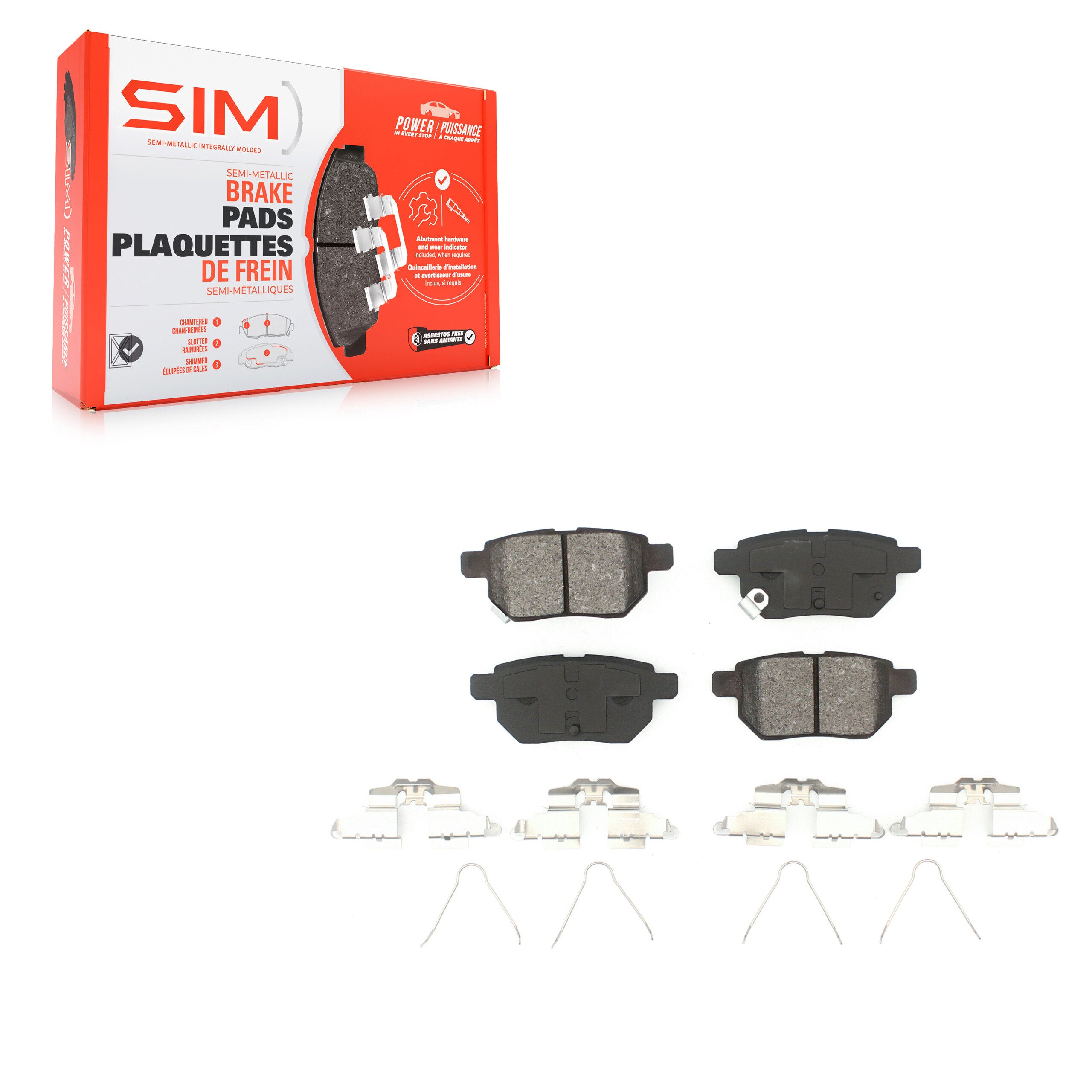 SIM SIM-1423 Disc Brake Pad for 2008-2022 Toyota Corolla product image