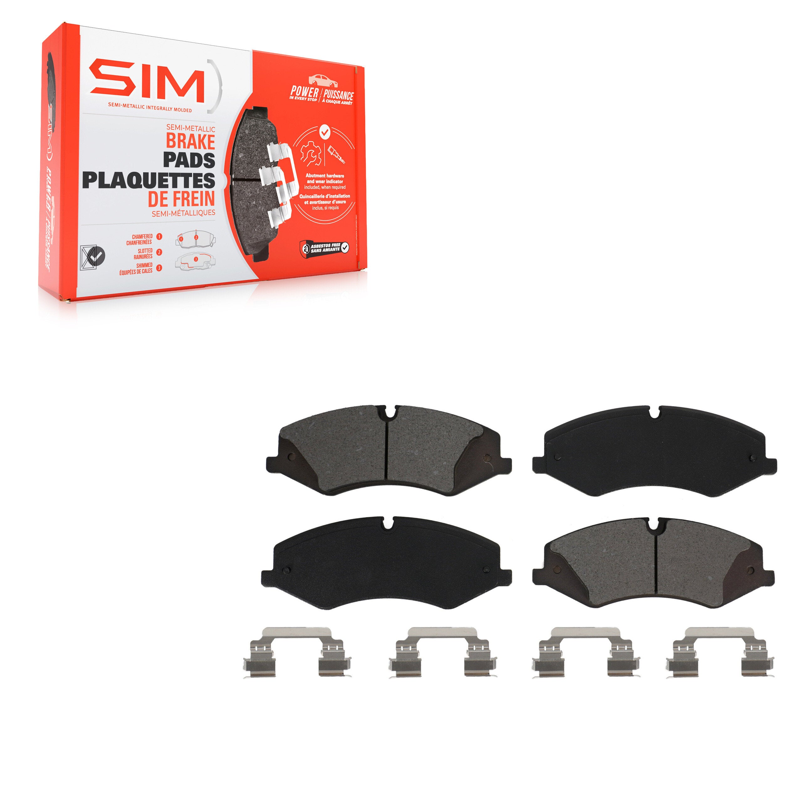 SIM SIM-1425 Disc Brake Pad for 2010-2017 Land Rover Discovery product image