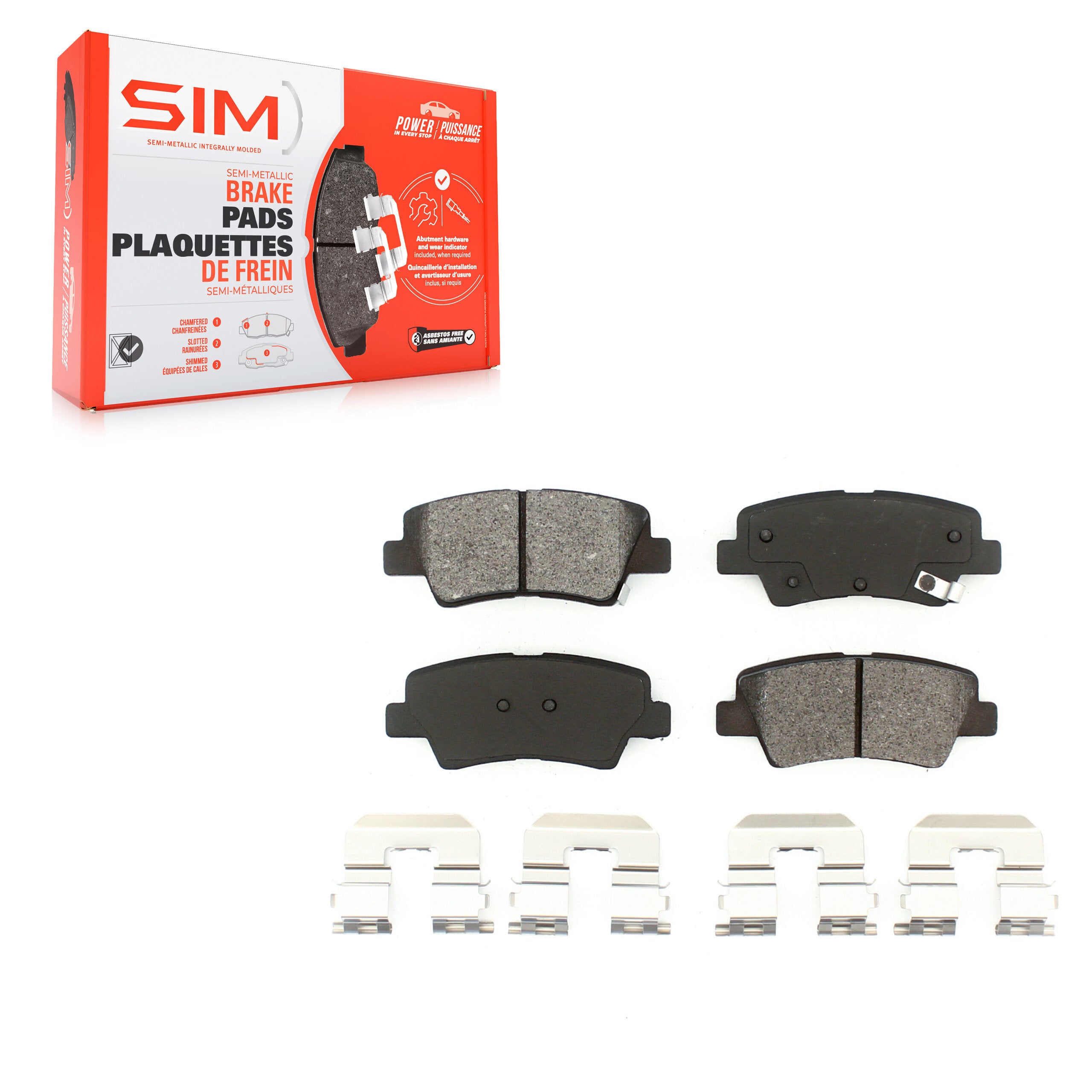 SIM SIM-1544 Disc Brake Pad for 2011-2018 Kia Rio product image