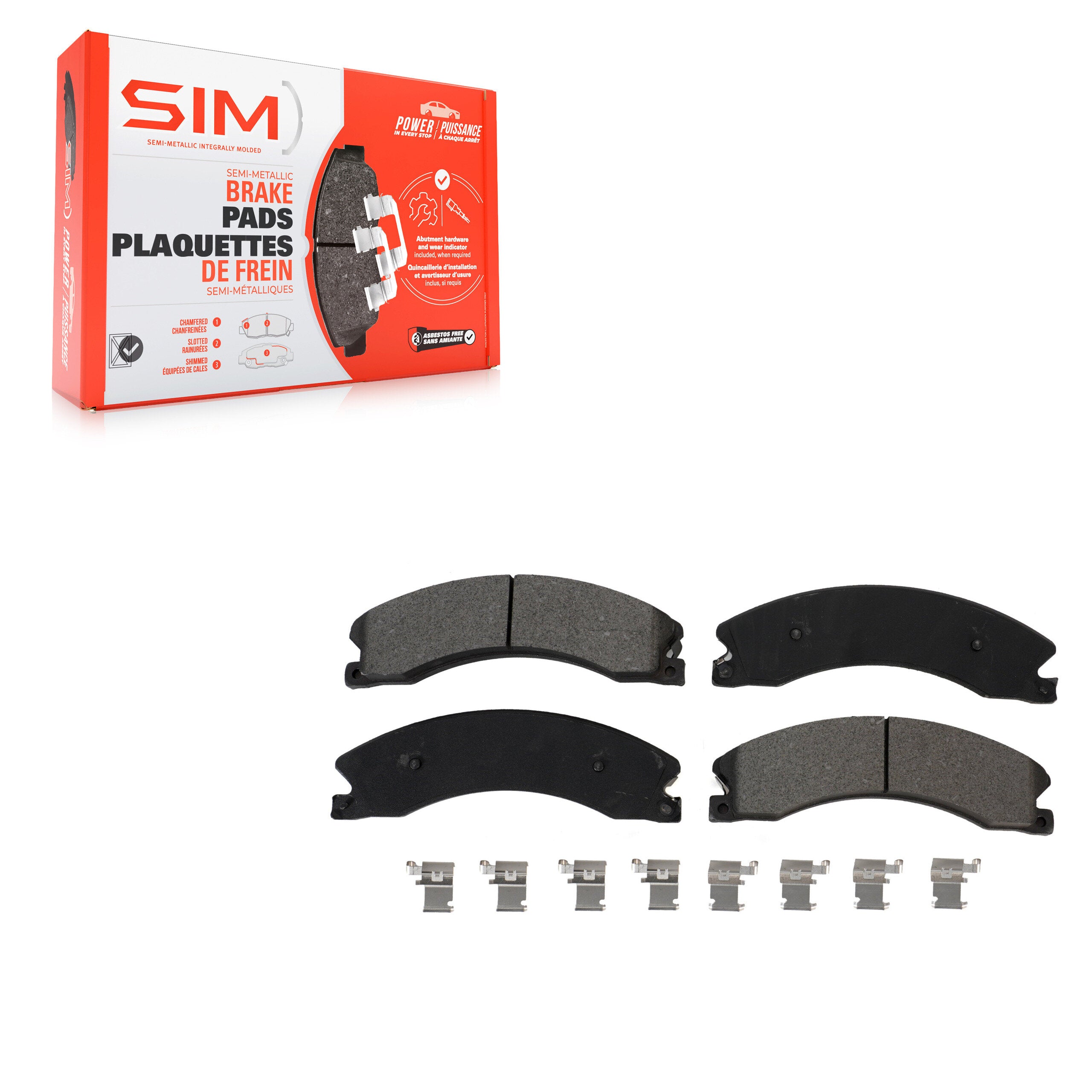 SIM SIM-1565A Disc Brake Pad for 2012-2024 Nissan TITAN XD product image