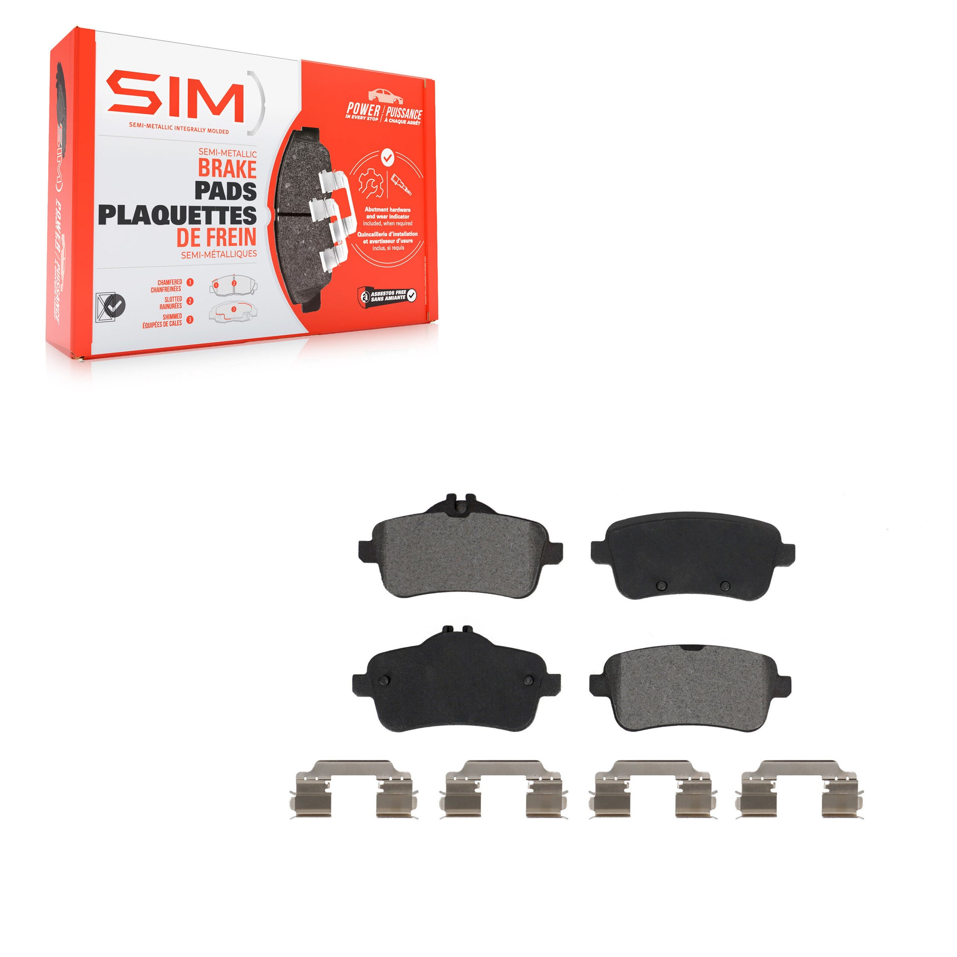 SIM SIM-1630 Disc Brake Pad for 2012-2020 Mercedes-Benz GLE43 AMG product image