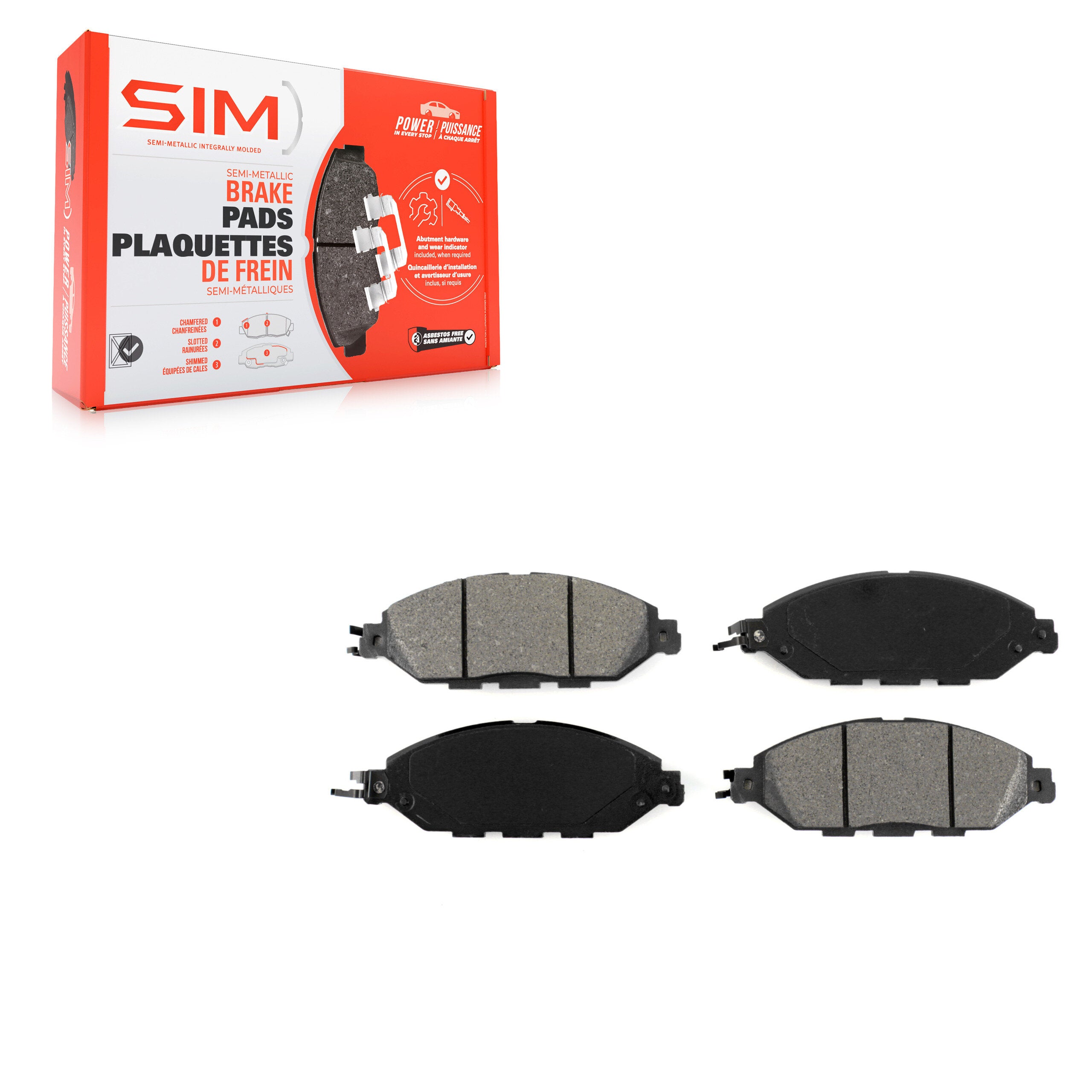 SIM SIM-1649 Disc Brake Pad for 2013-2024 Nissan Murano product image