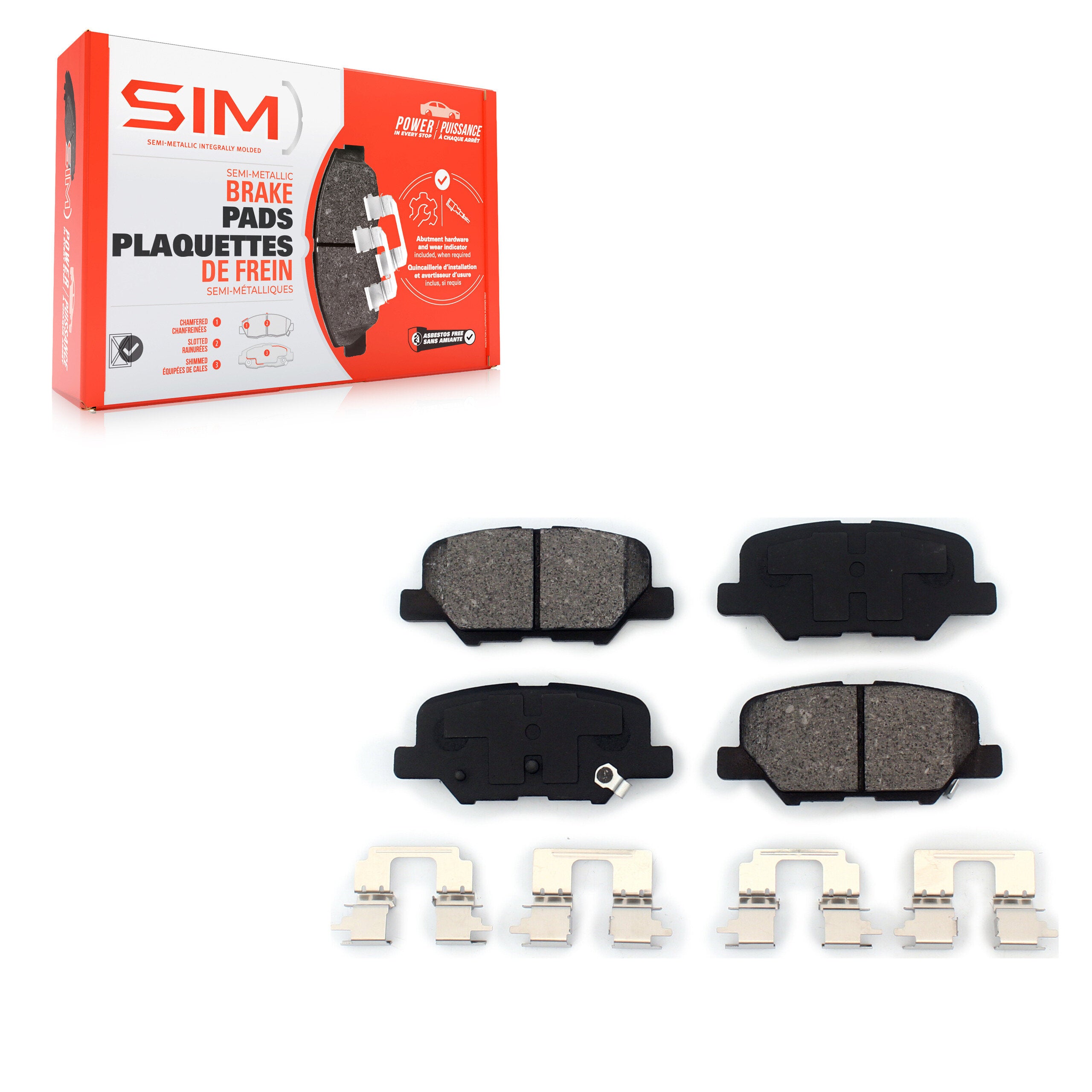 SIM SIM-1679 Disc Brake Pad for 2013-2024 Mitsubishi Outlander PHEV product image