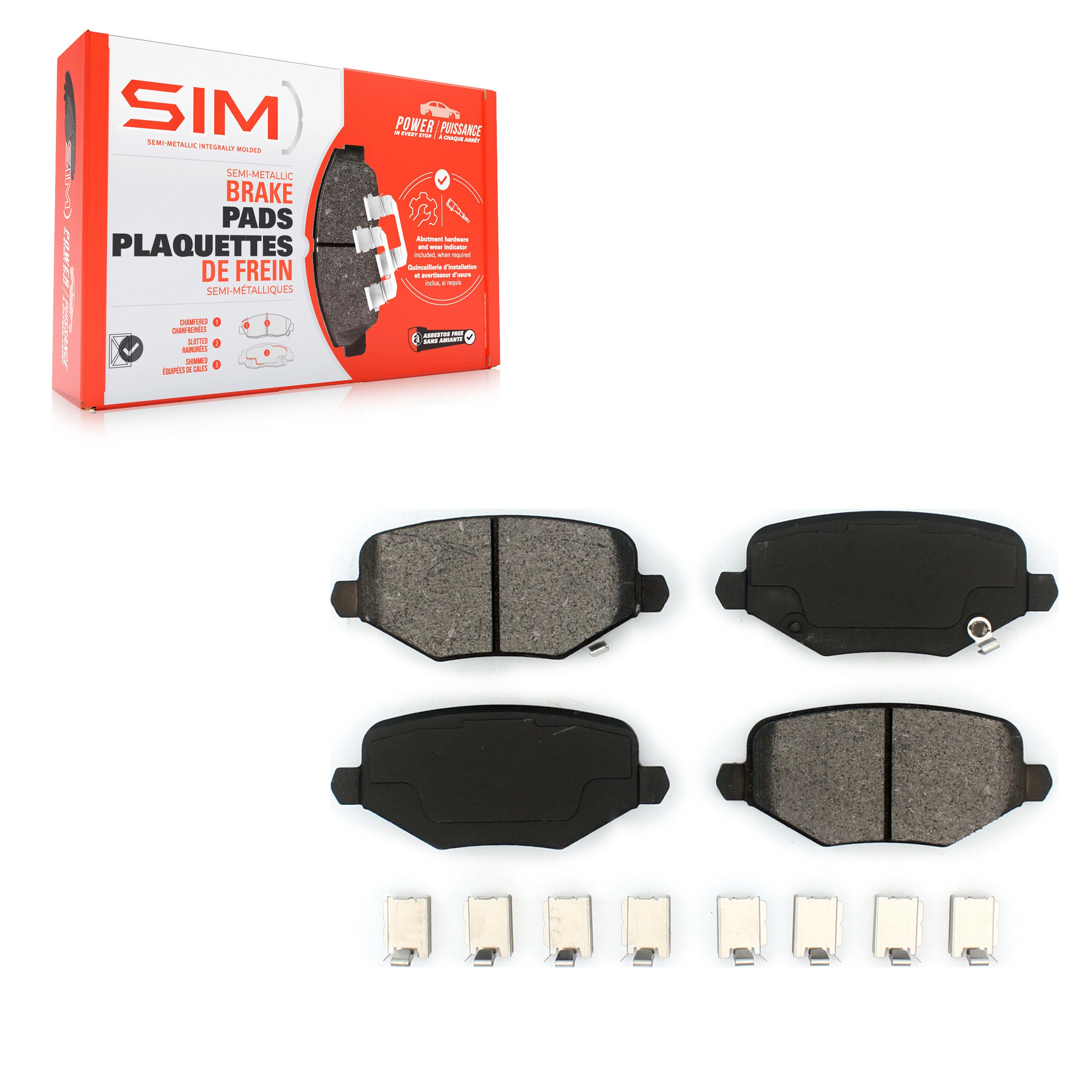 SIM SIM-1719 Disc Brake Pad for 2012-2016 Chrysler Town & Country product image