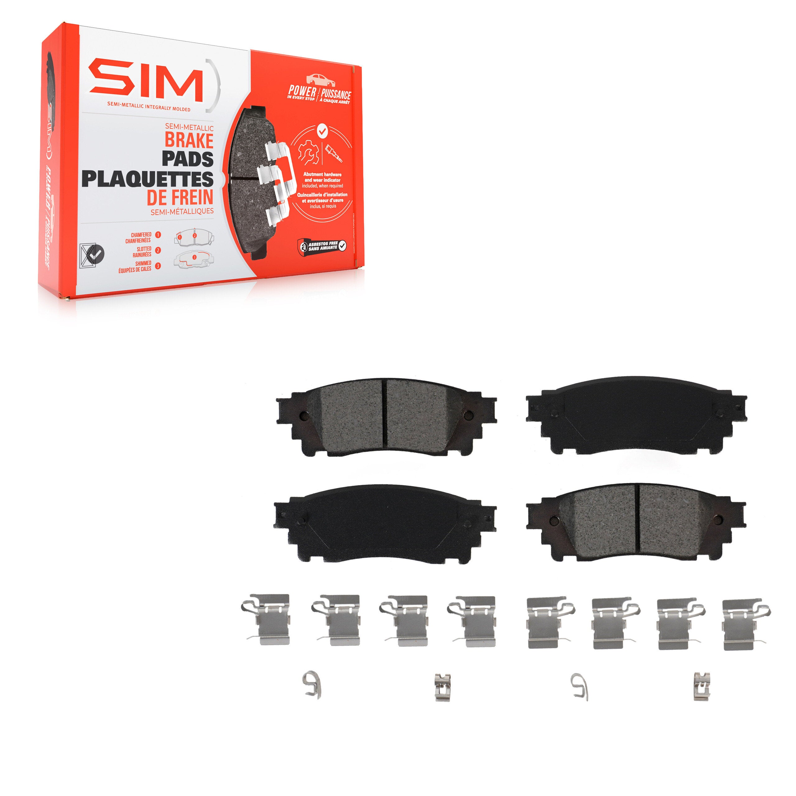 SIM SIM-1805 Disc Brake Pad for 2015-2025 Toyota Camry product image