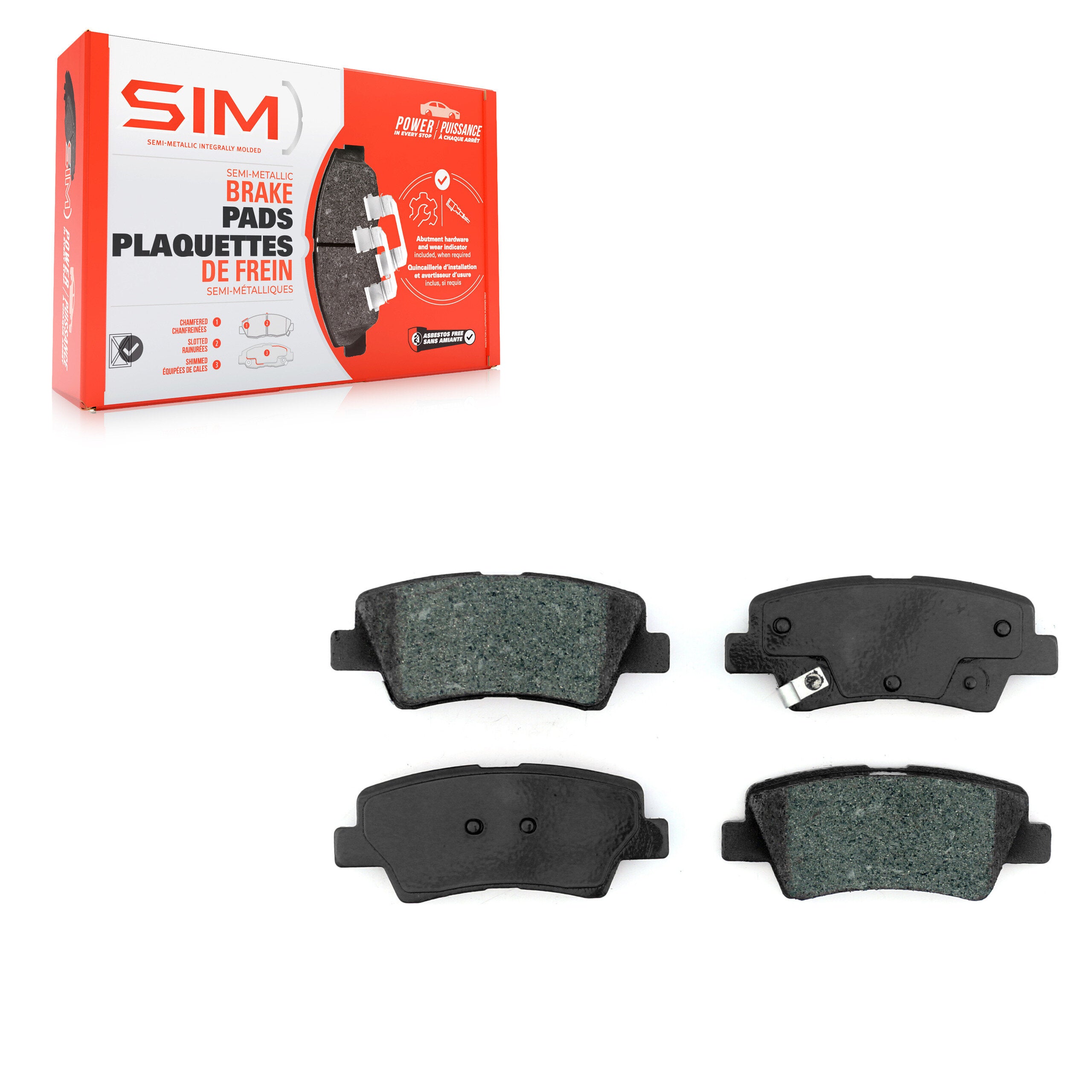 SIM SIM-1812 Disc Brake Pad for 2014-2025 Kia Soul product image