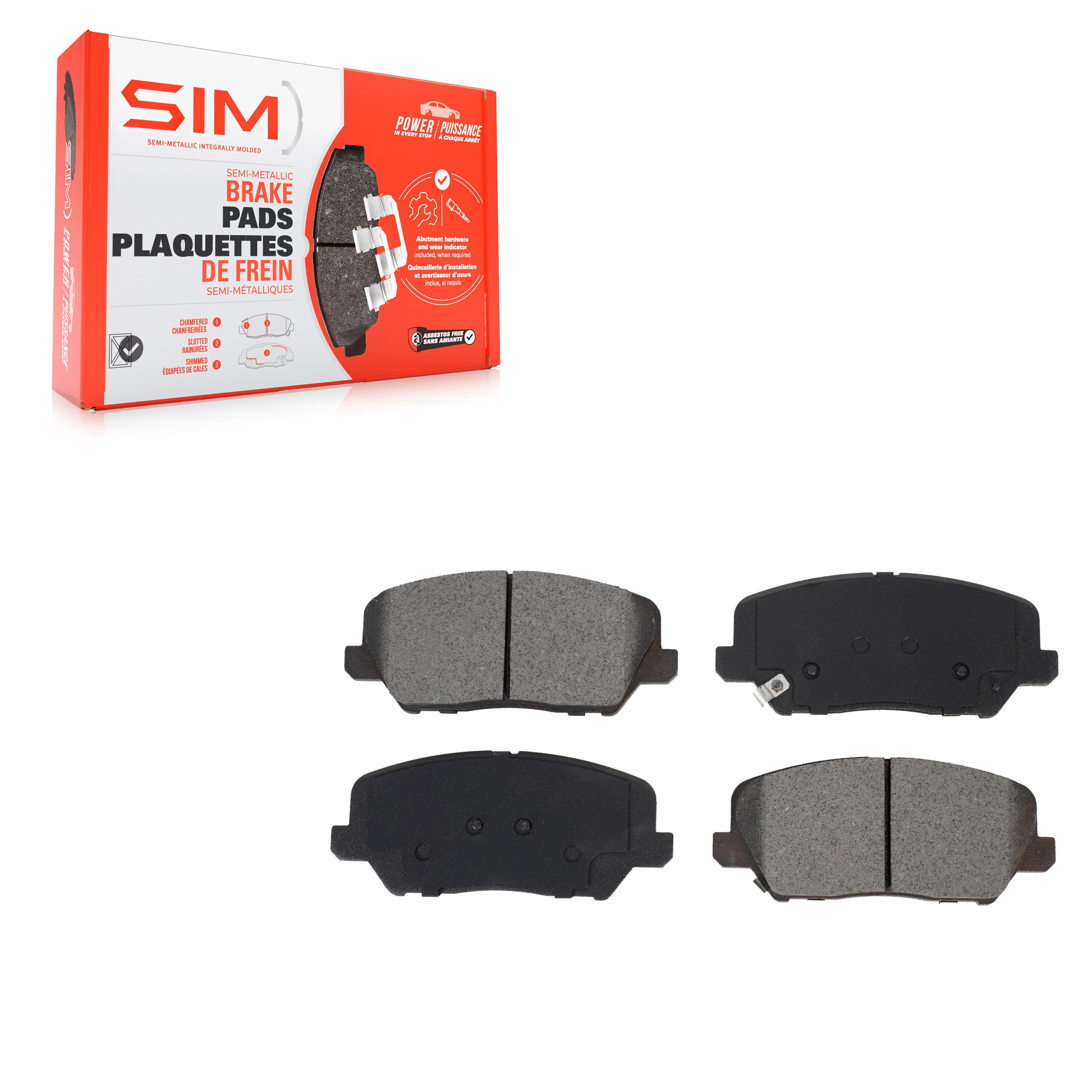 SIM SIM-1827 Disc Brake Pad for 2016-2018 Kia Forte product image