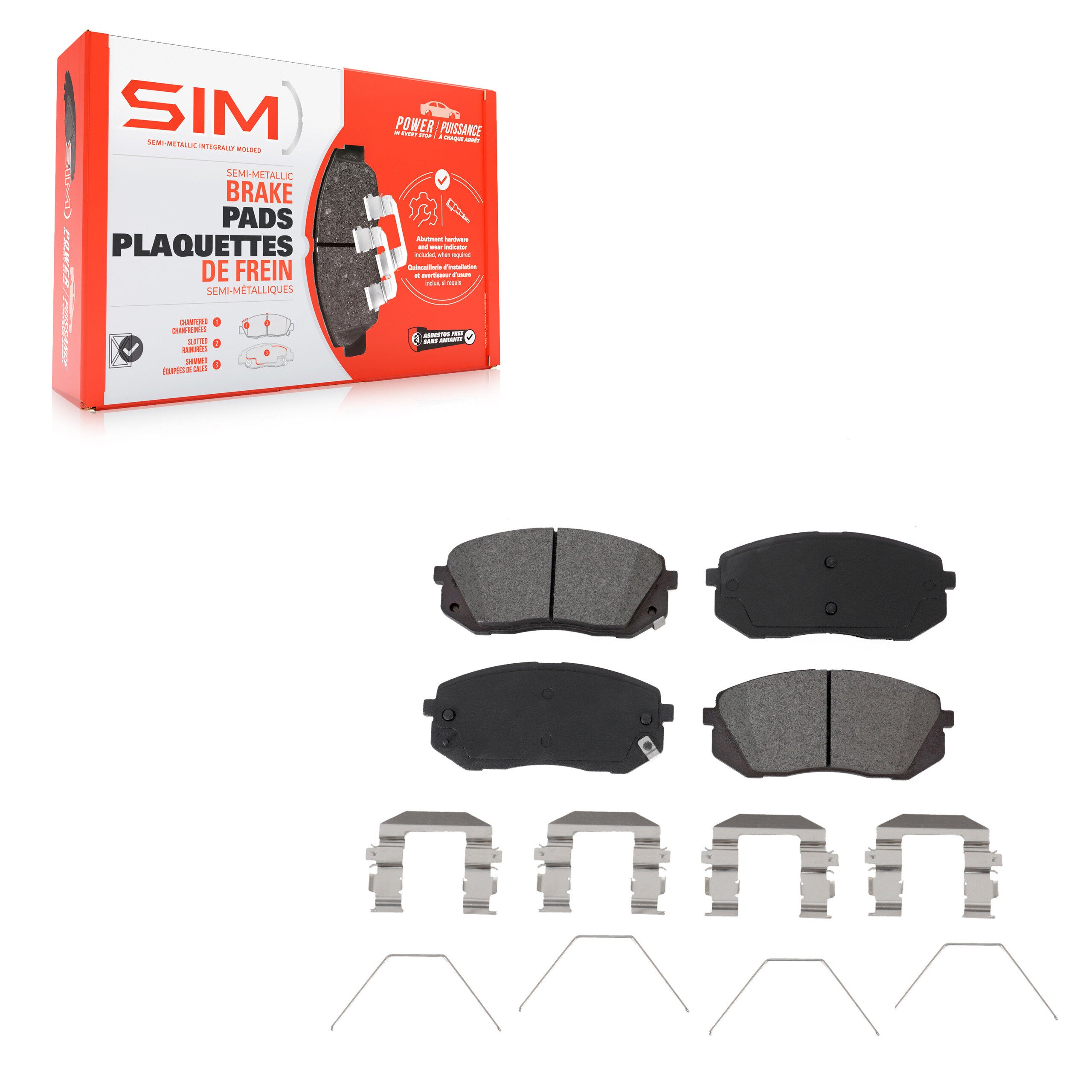SIM SIM-1855 Disc Brake Pad for 2016-2025 Hyundai Kona product image