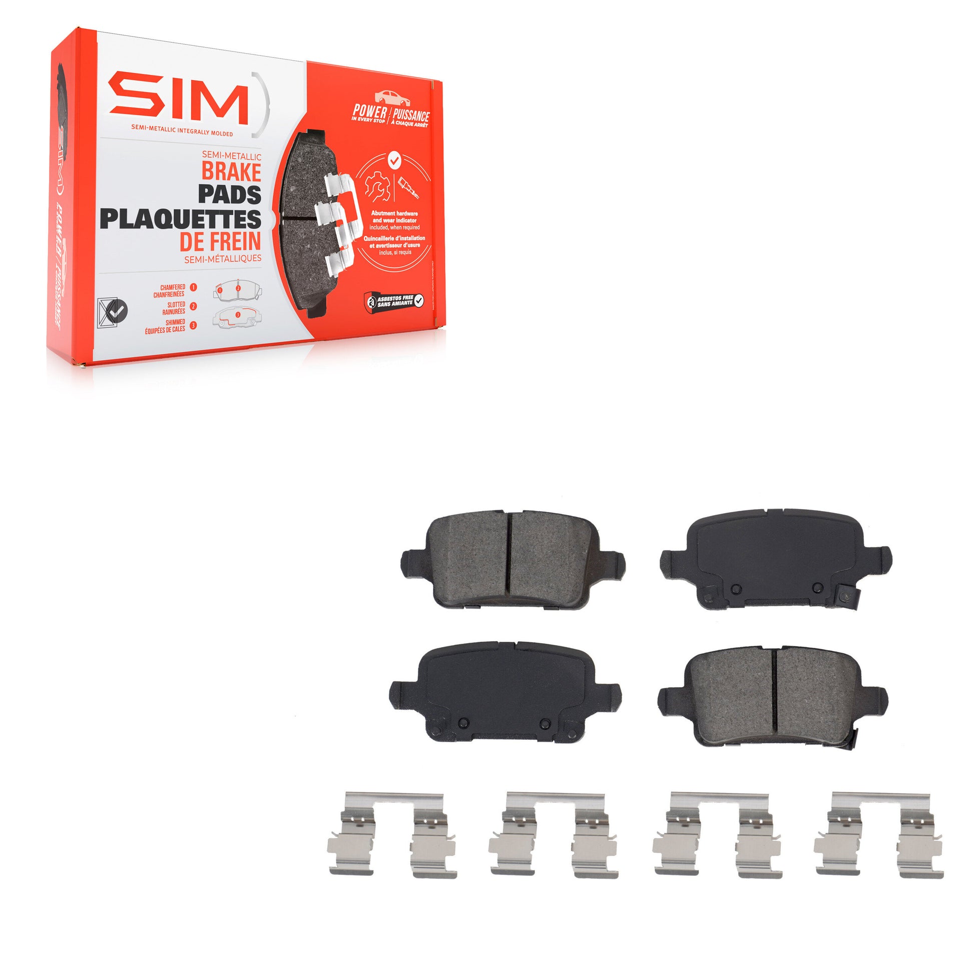 SIM SIM-1857 Disc Brake Pad for 2016-2023 Chevrolet Bolt EUV product image