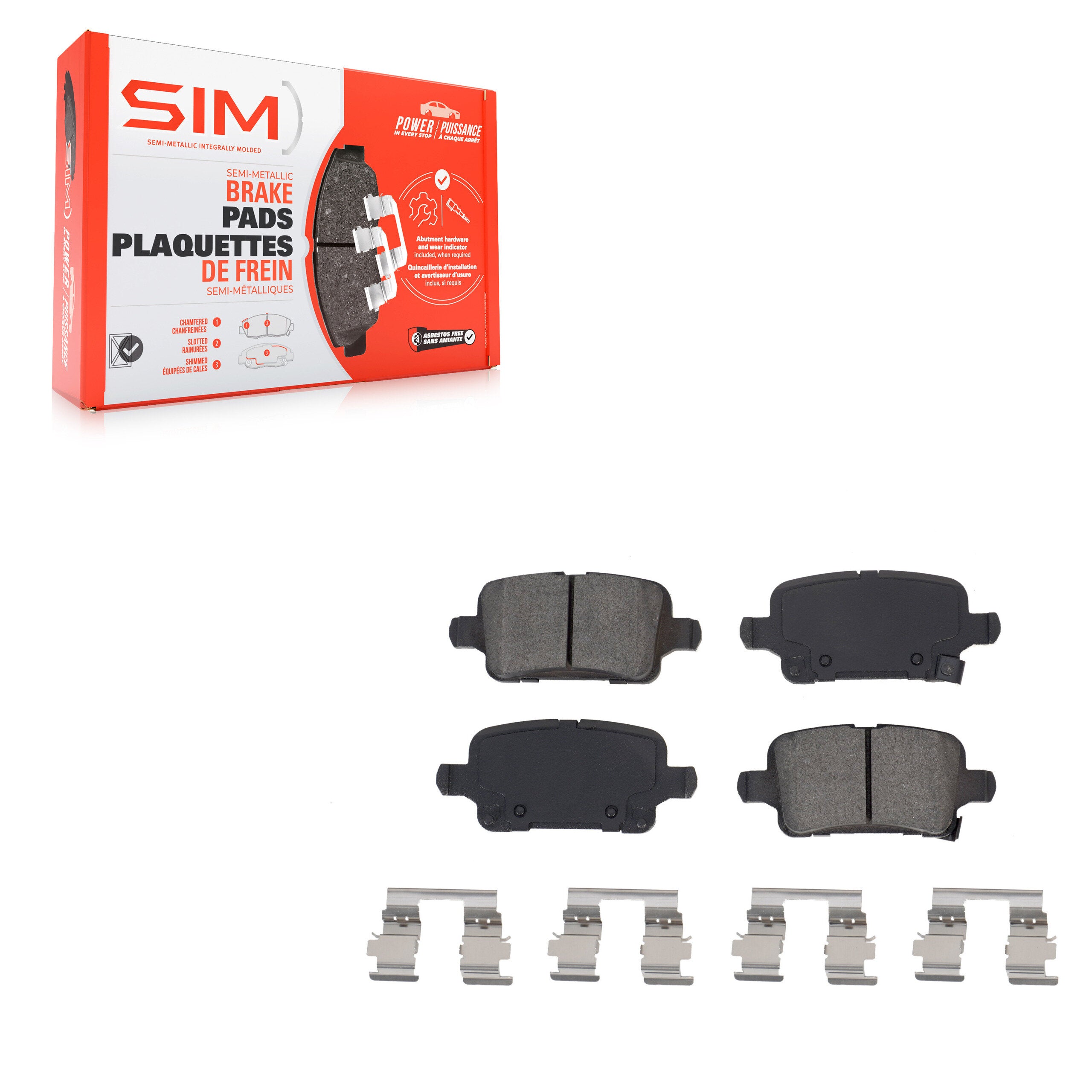 SIM SIM-1857 Disc Brake Pad for 2016-2023 Chevrolet Bolt EUV product image
