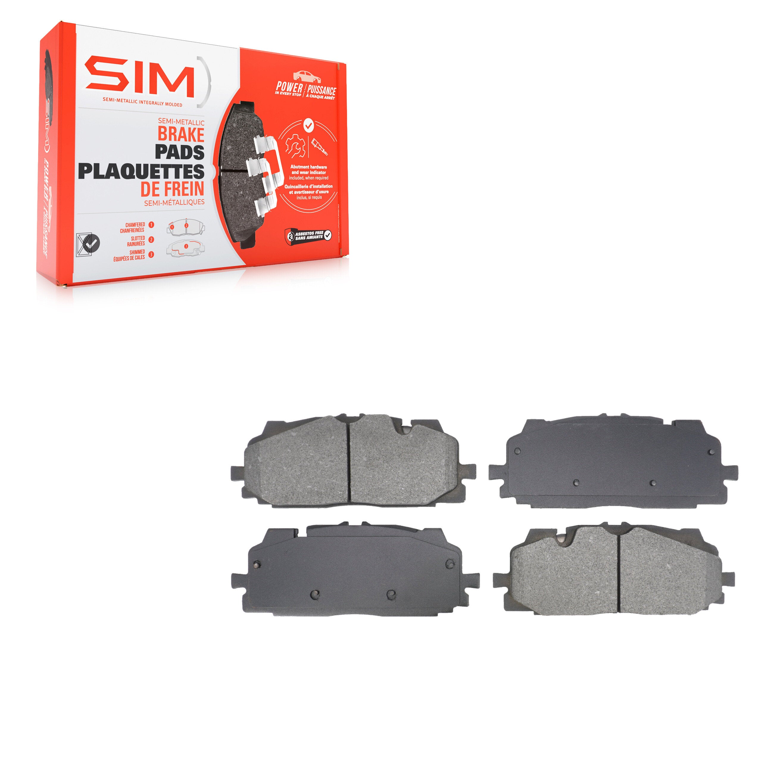 SIM SIM-1894 Disc Brake Pad for 2017-2024 Audi A8 Quattro product image