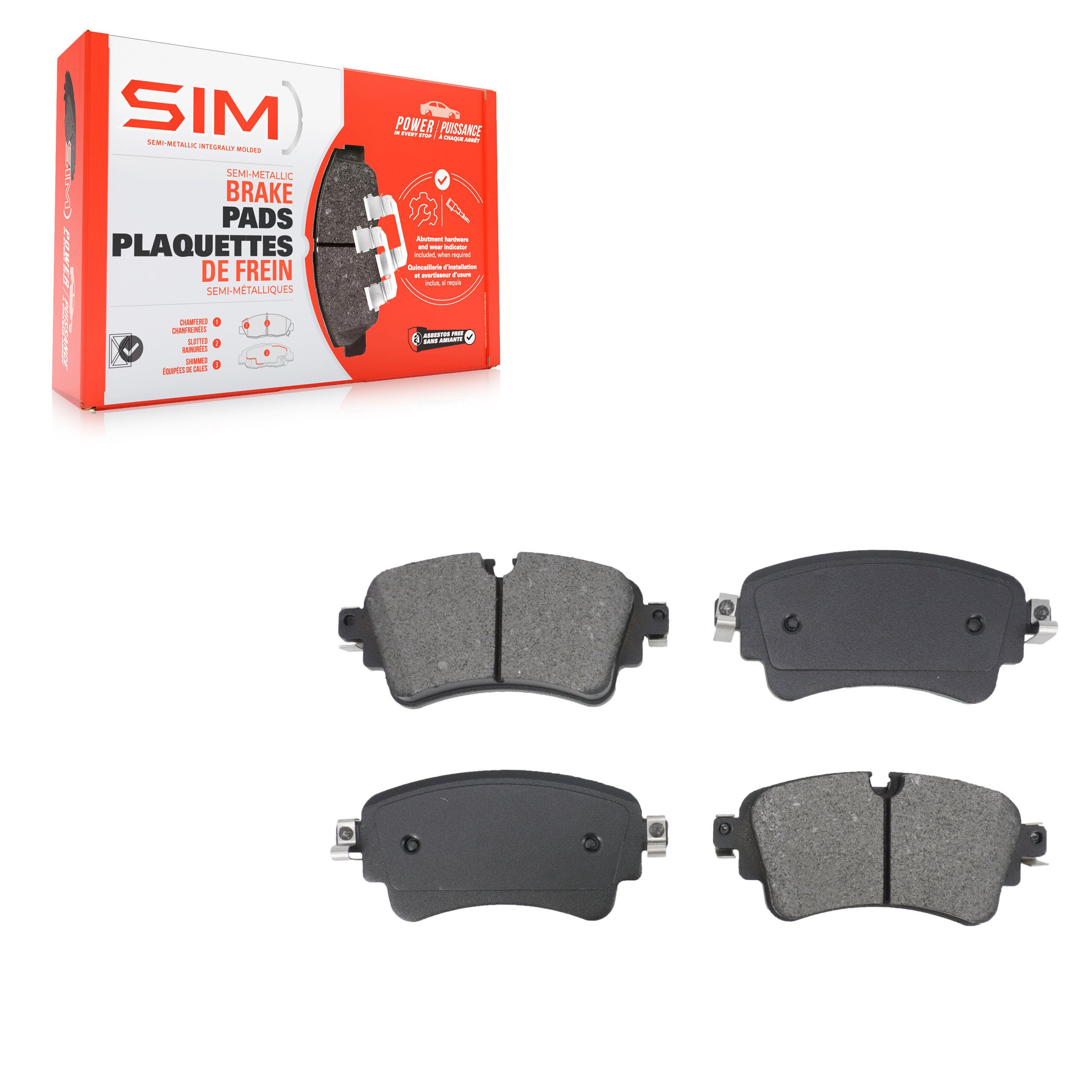 SIM SIM-1898 Disc Brake Pad for 2017-2021 Audi RS5 product image