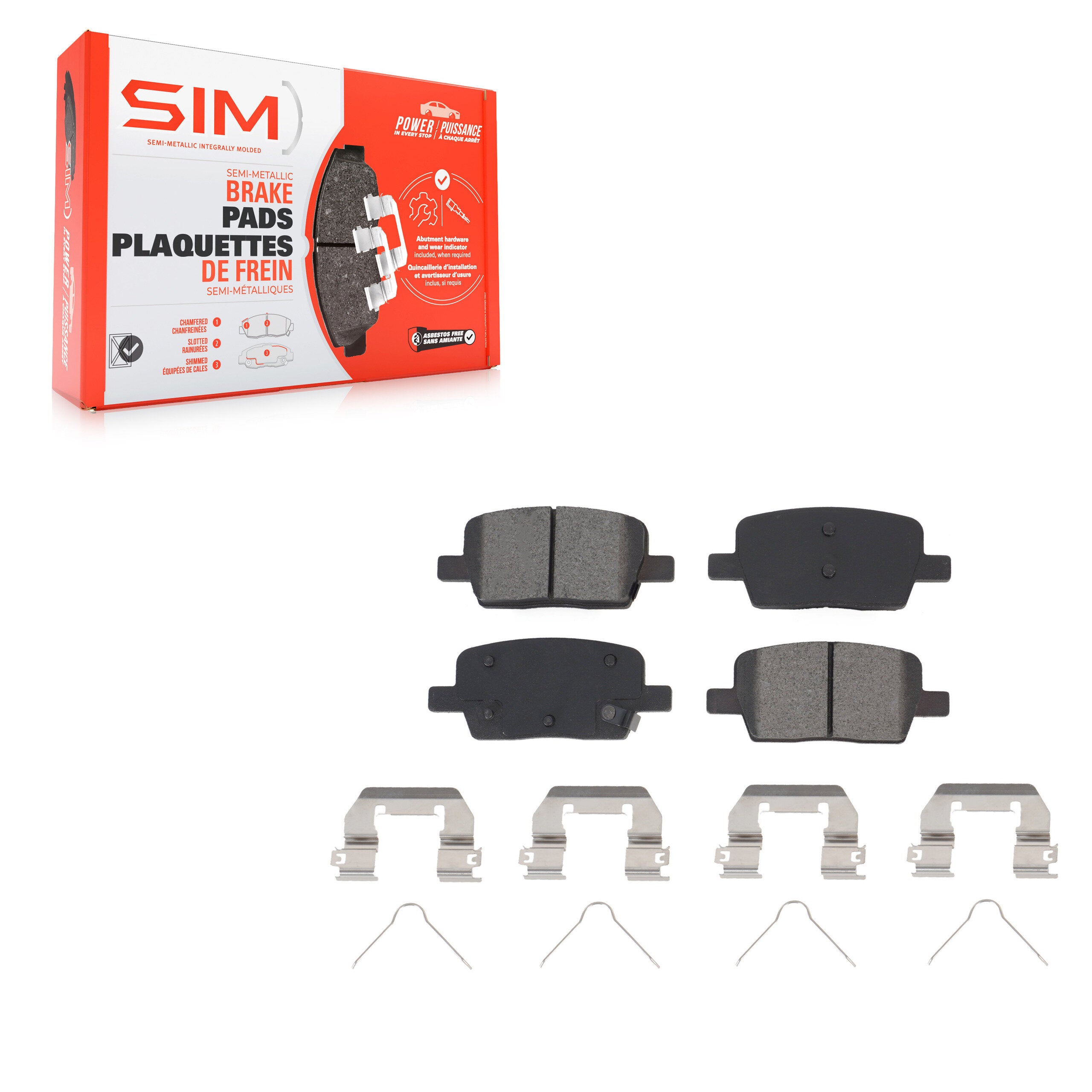 SIM SIM-1914 Disc Brake Pad for 2016-2022 Cadillac XT6 product image
