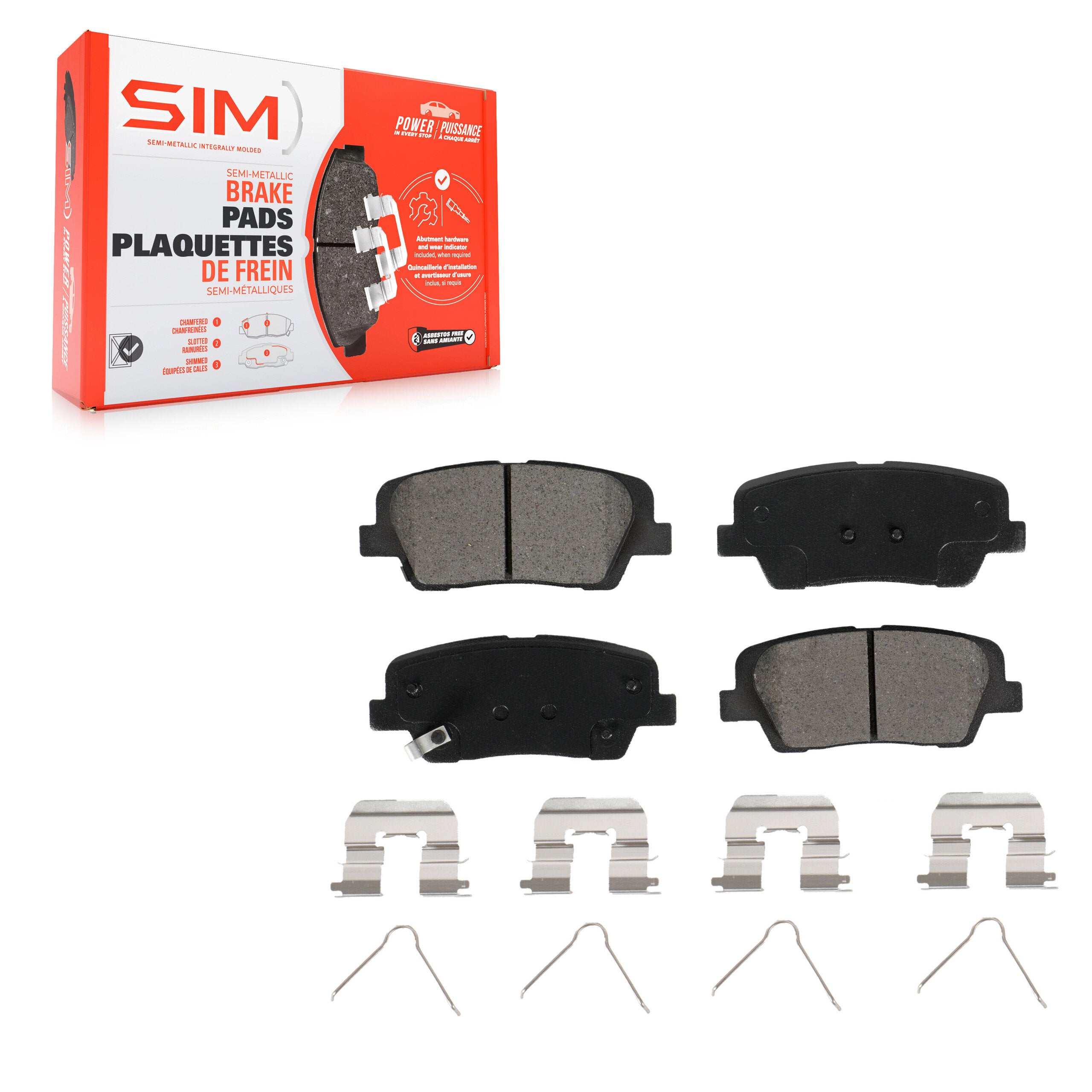 SIM SIM-1916 Disc Brake Pad for 2016-2020 Hyundai Santa Fe product image