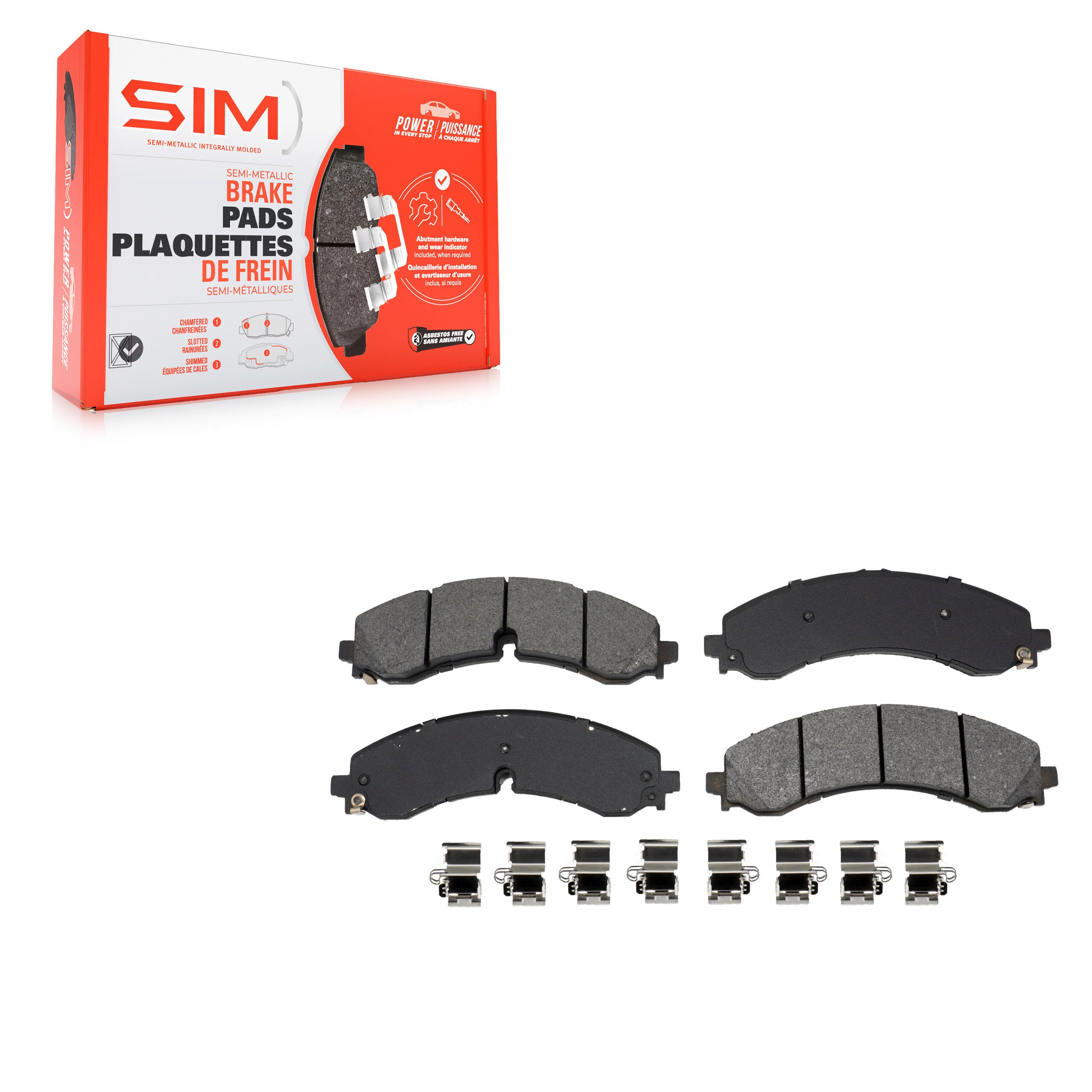 SIM SIM-2250 Disc Brake Pad for 2020-2024 Chevrolet Silverado EV product image