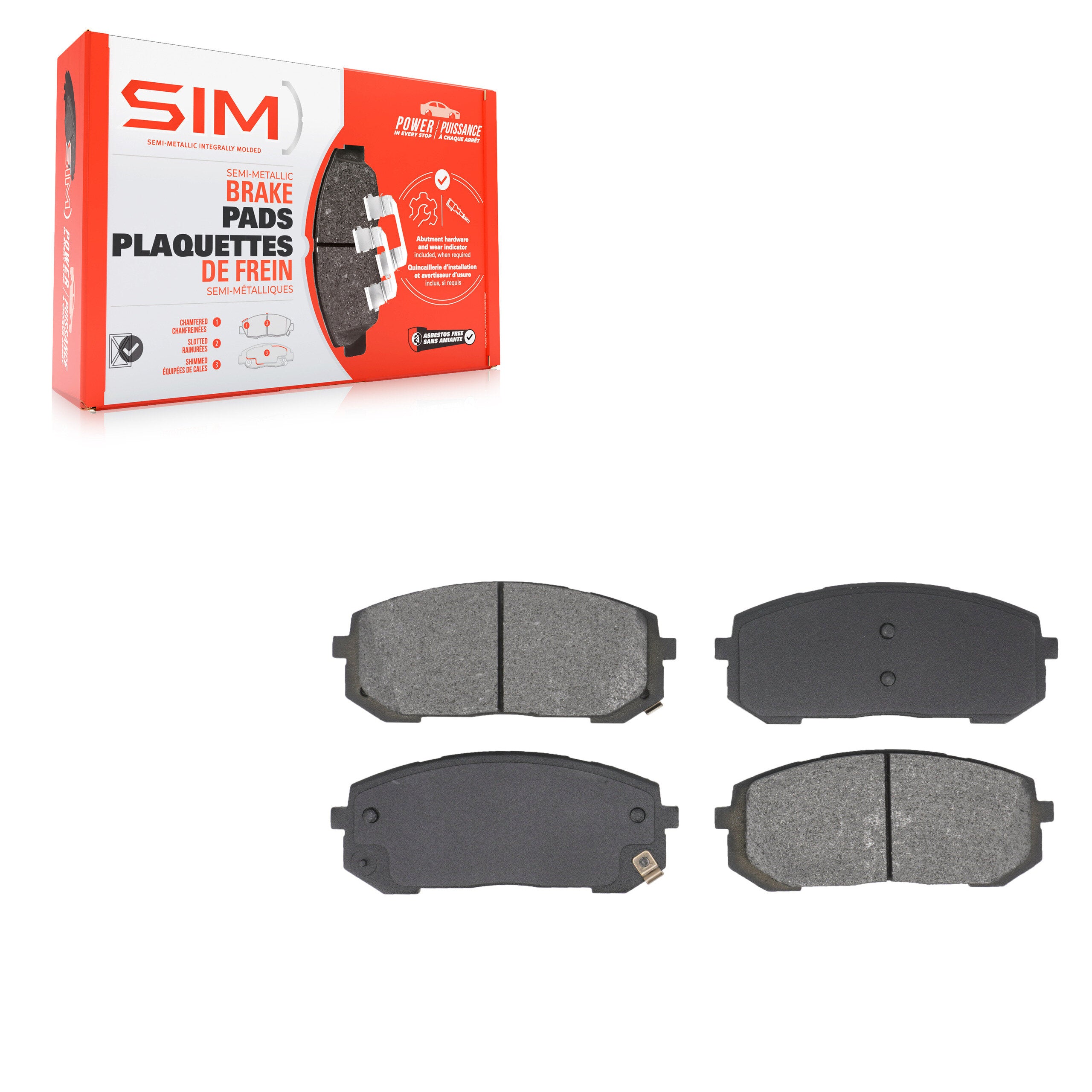 SIM SIM-2302 Disc Brake Pad for 2020-2025 Hyundai Sonata product image