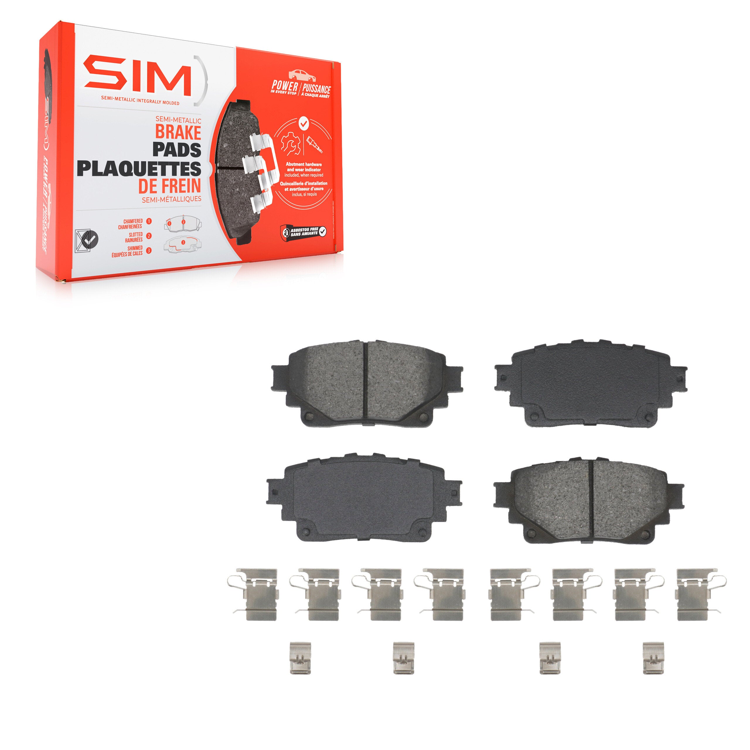 SIM SIM-2305 Disc Brake Pad for 2020-2025 Lexus RX350 product image