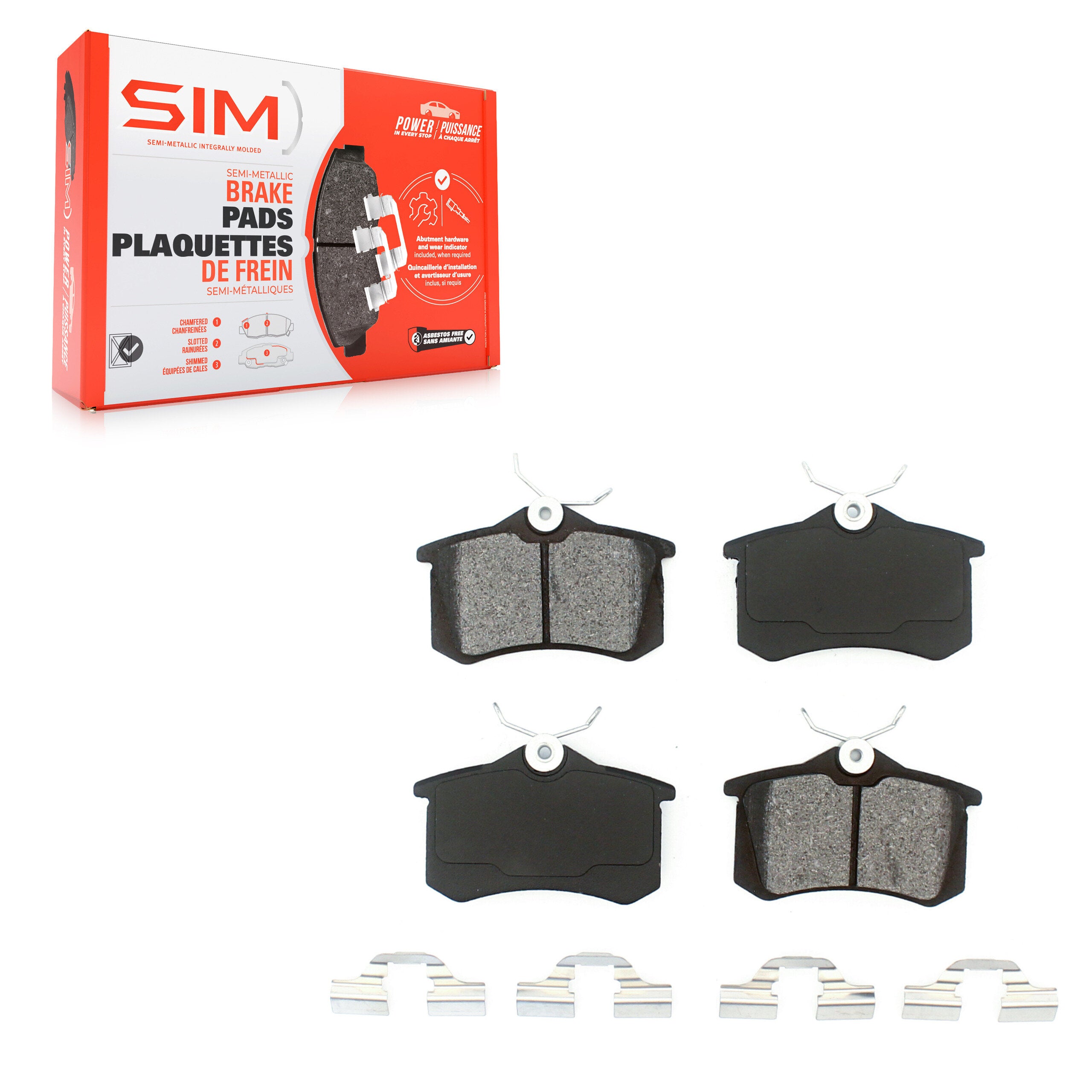SIM SIM-340 Disc Brake Pad for 1985-2019 Volkswagen Golf Alltrack product image