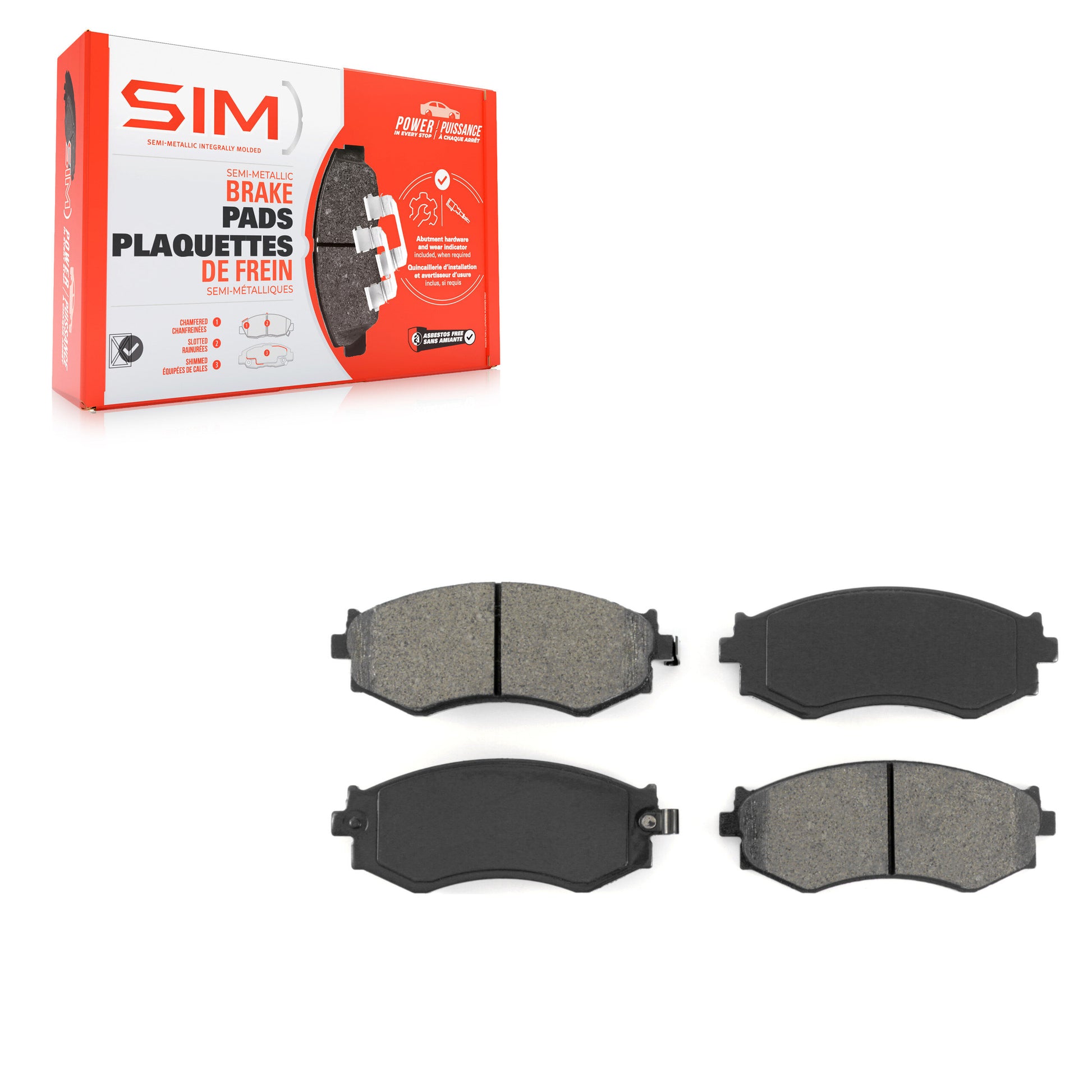 SIM SIM-462 Disc Brake Pad for 1989-2006 Nissan Sentra product image