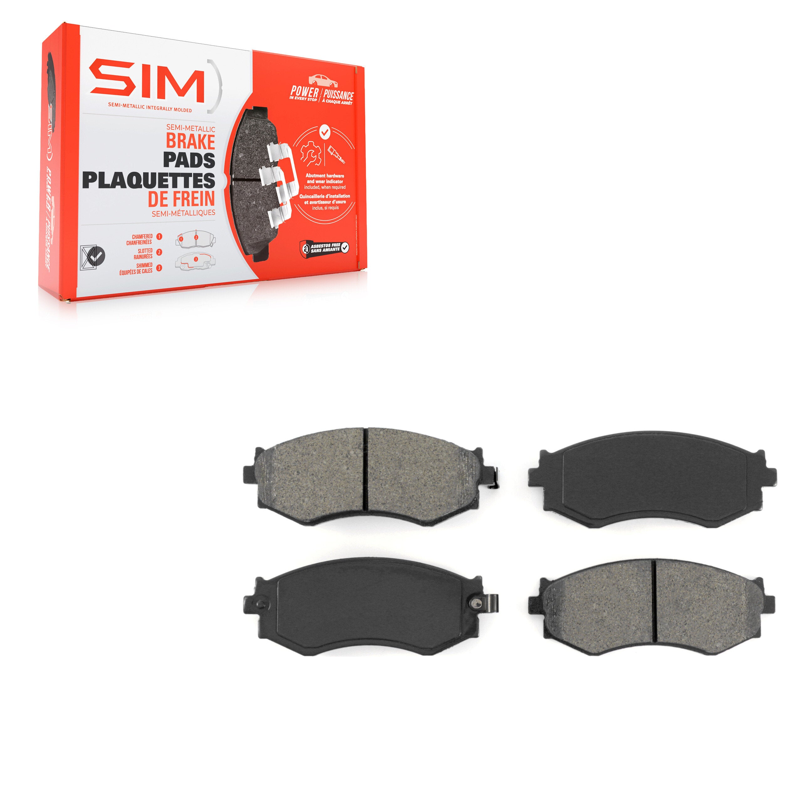 SIM SIM-462 Disc Brake Pad for 1989-2006 Nissan Sentra product image