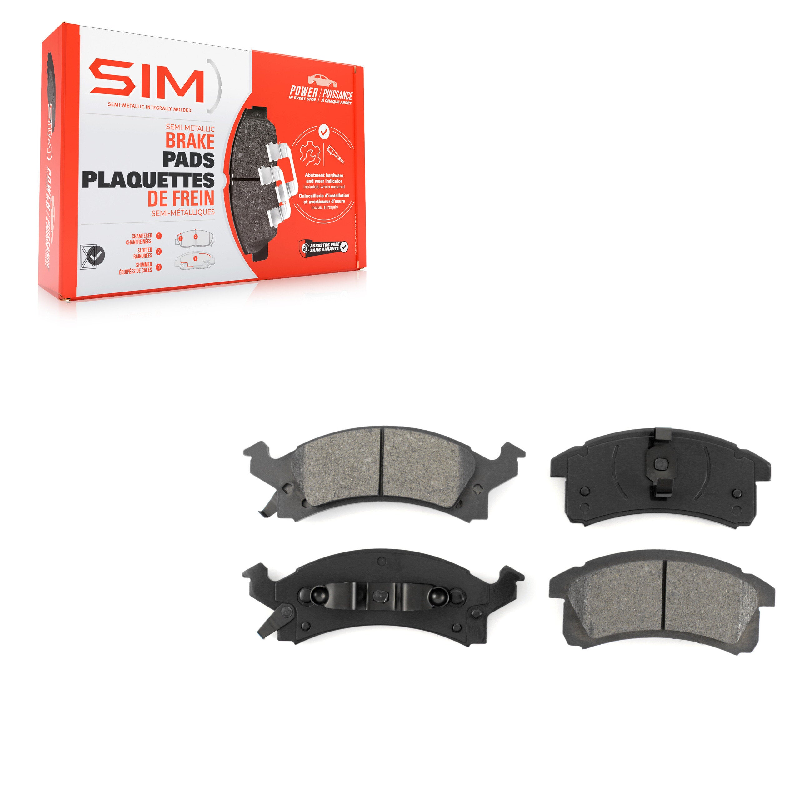 SIM SIM-506 Disc Brake Pad for 1990-2005 Pontiac Sunfire product image