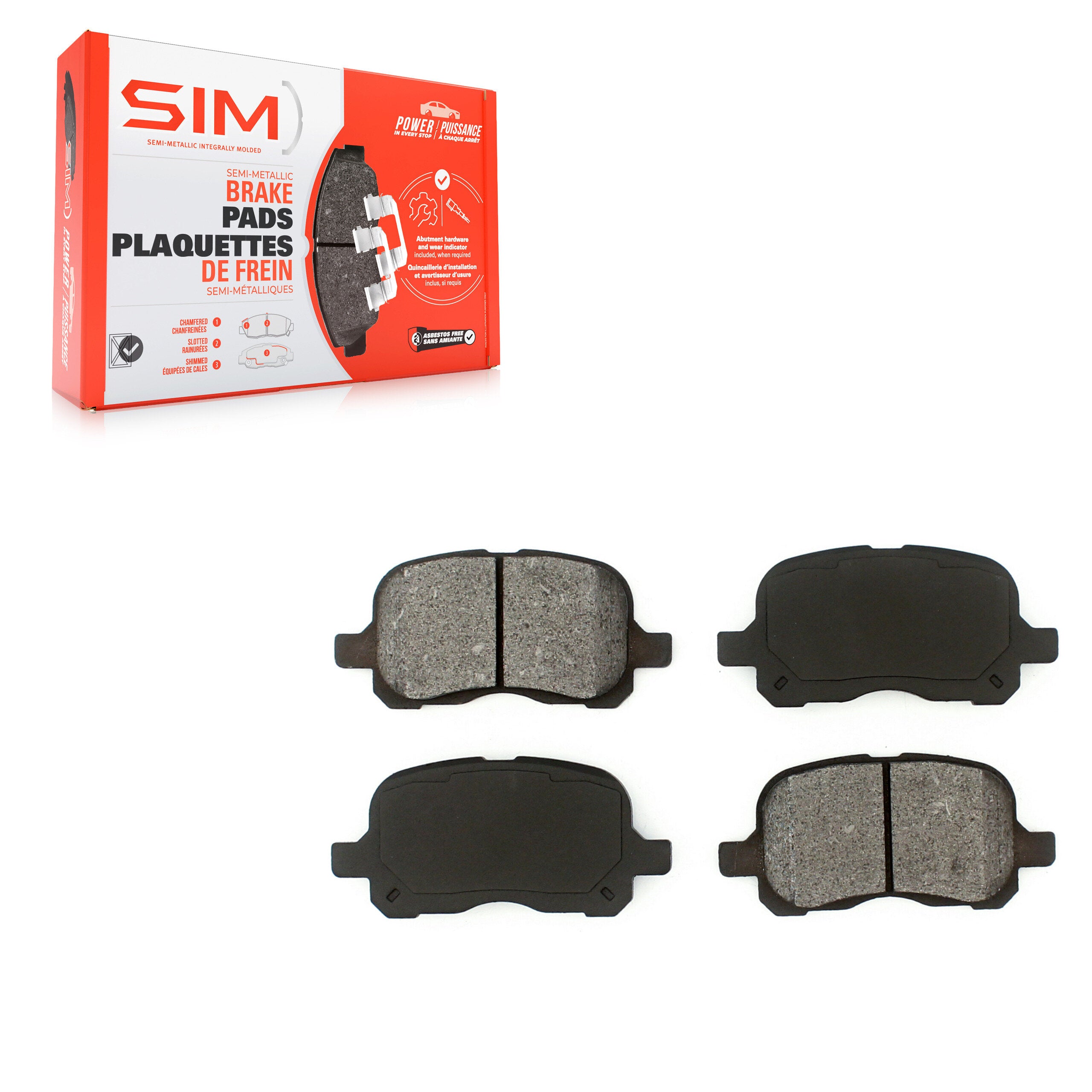 SIM SIM-741 Disc Brake Pad for 1998-2002 Chevrolet Prizm product image