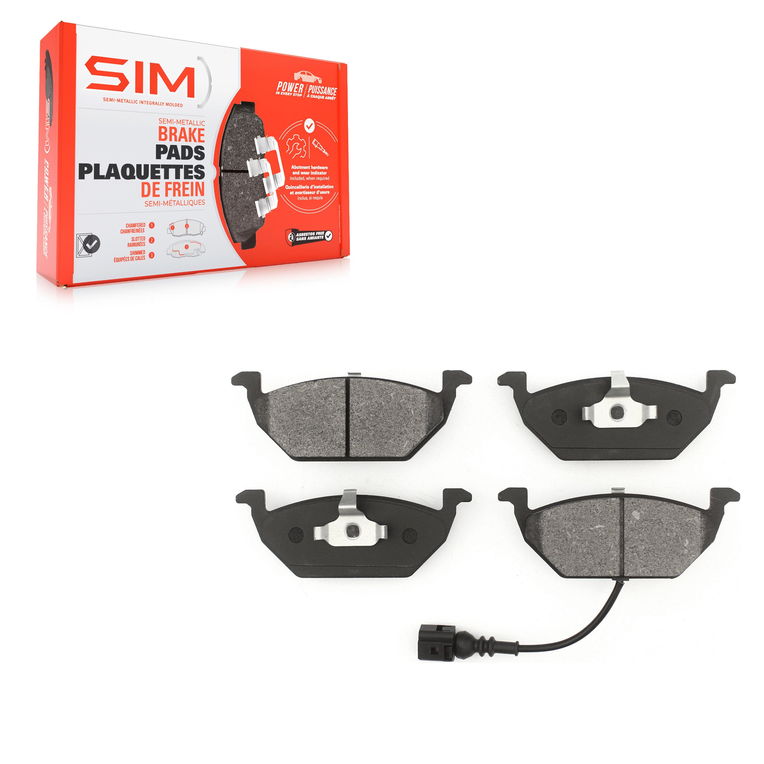 SIM SIM-768A Disc Brake Pad for 1998-2015 Volkswagen Jetta product image