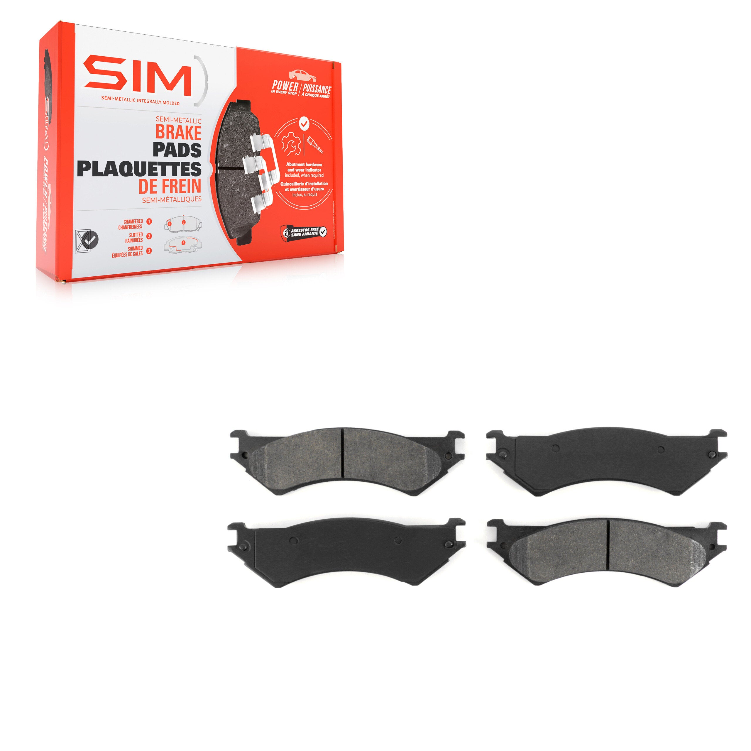 SIM SIM-802 Disc Brake Pad for 1998-2007 Ford E-150 product image