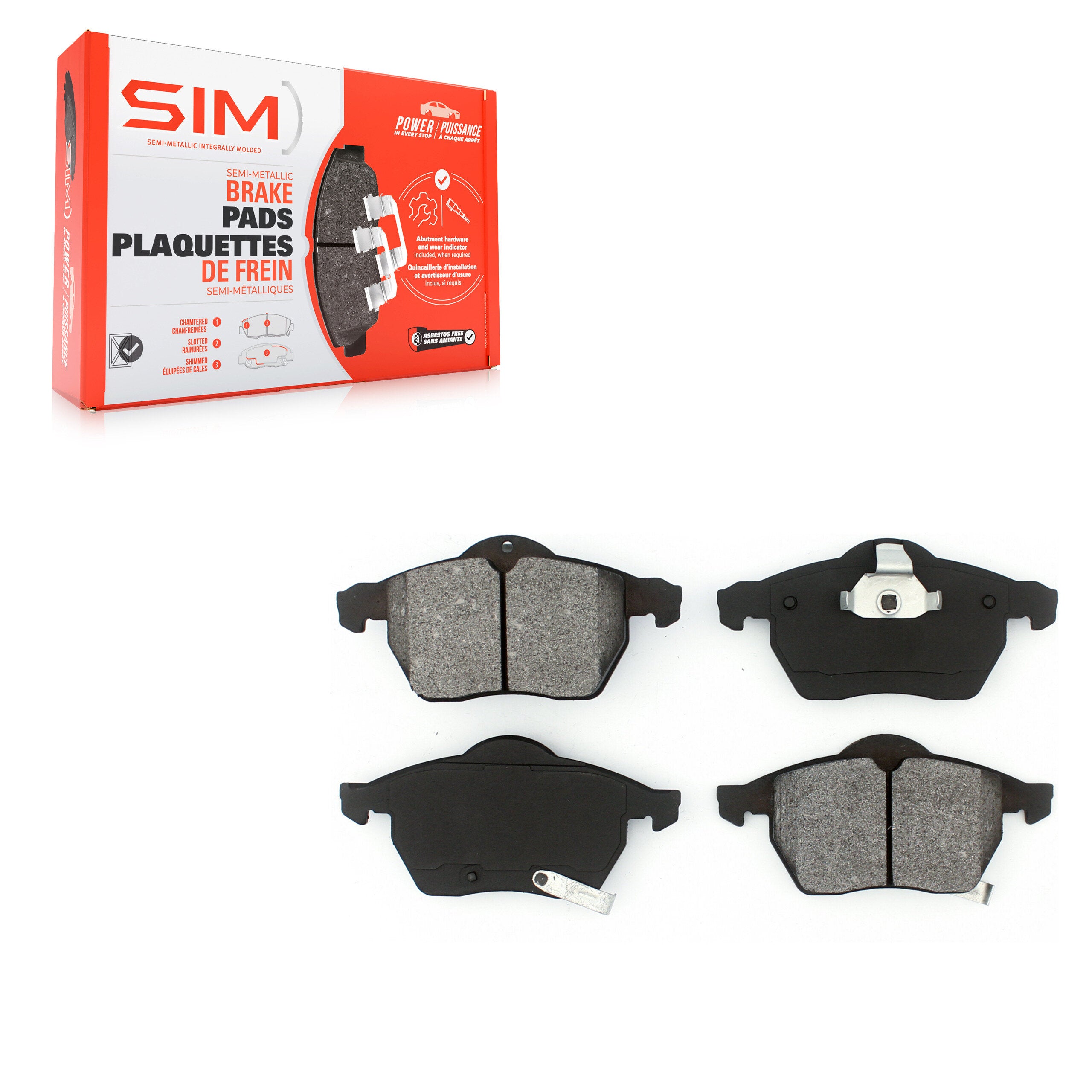 SIM SIM-819 Disc Brake Pad for 1997-2009 Saab 9-5 product image