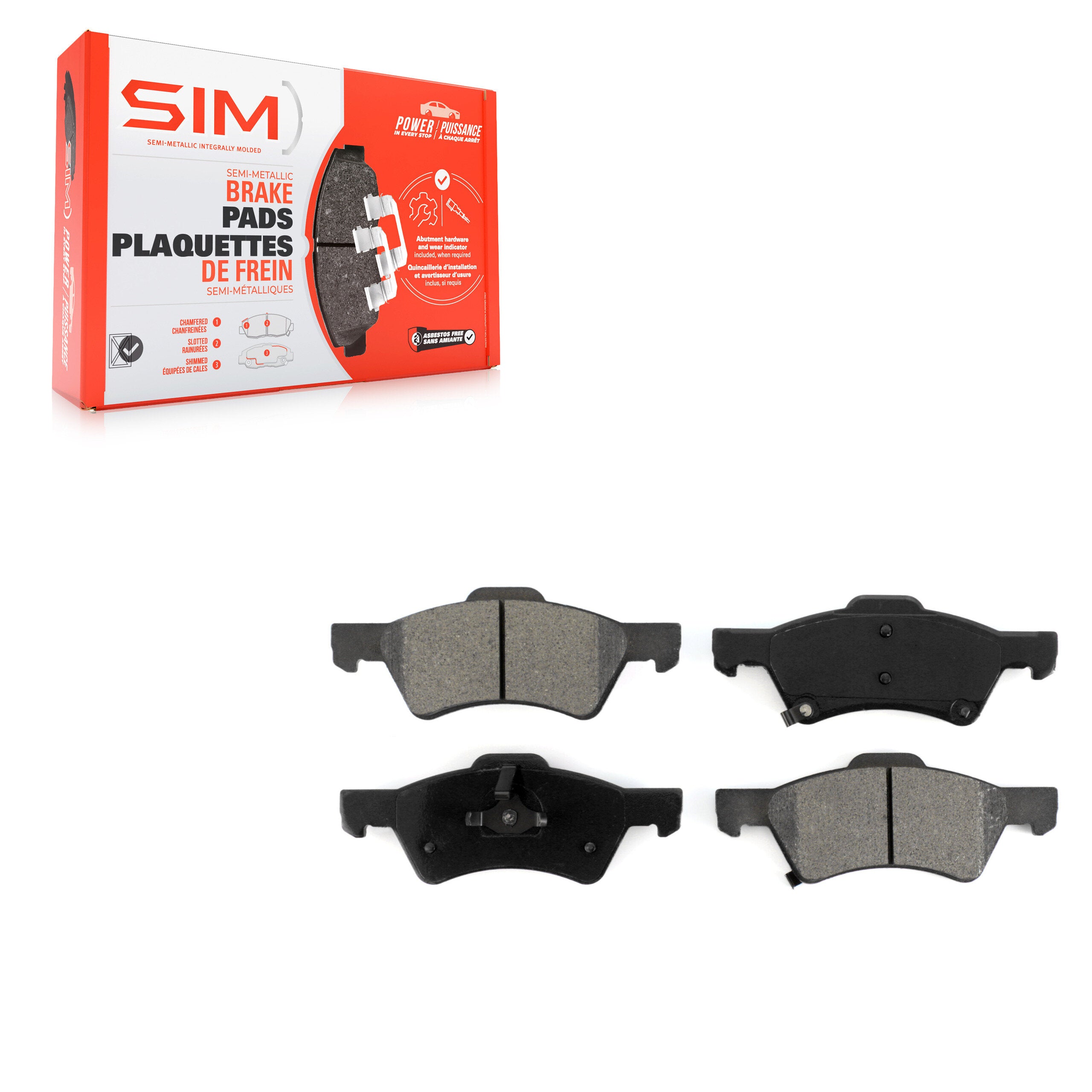 SIM SIM-857 Disc Brake Pad for 2001-2007 Dodge Grand Caravan product image