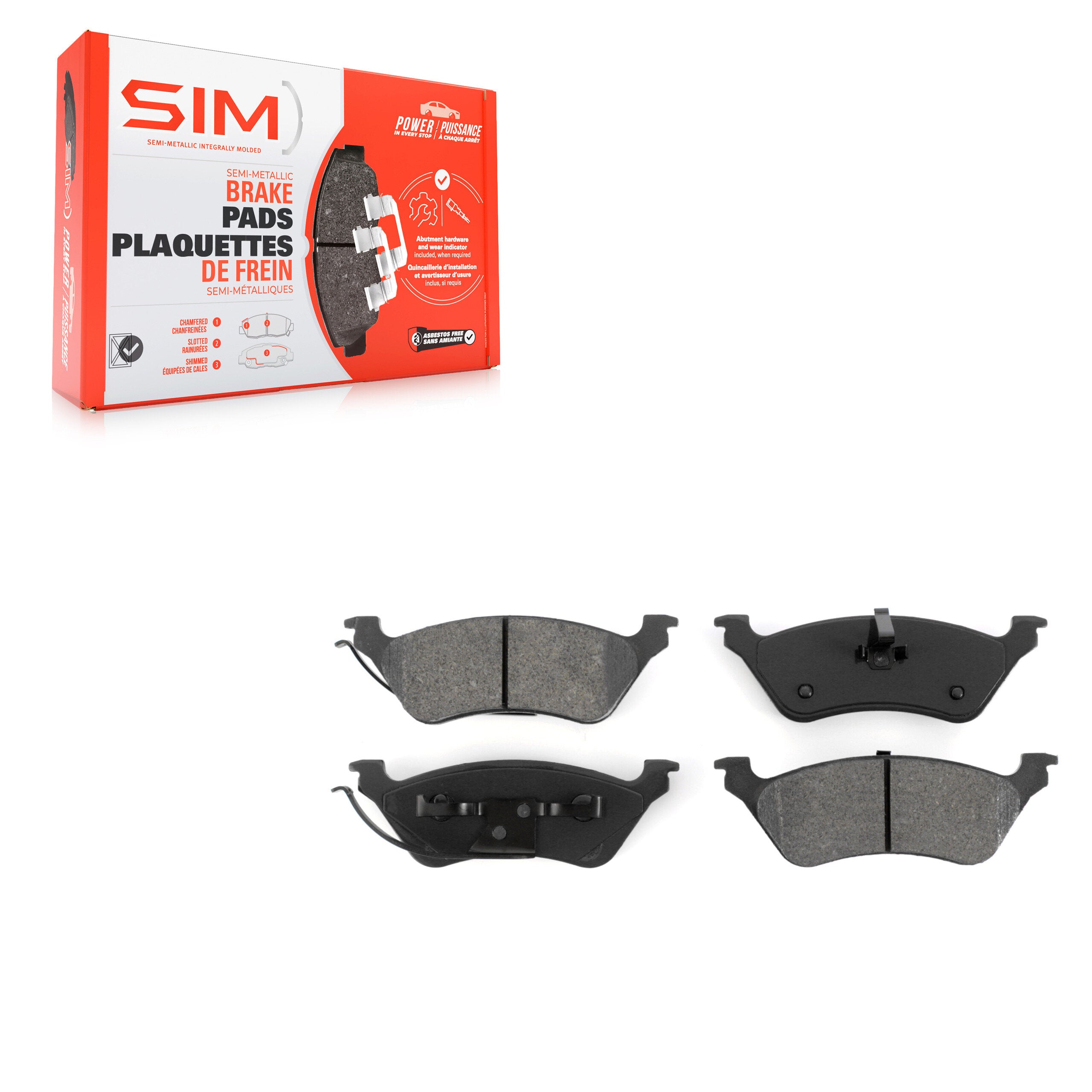 SIM SIM-858 Disc Brake Pad for 2001-2007 Chrysler Grand Voyager product image