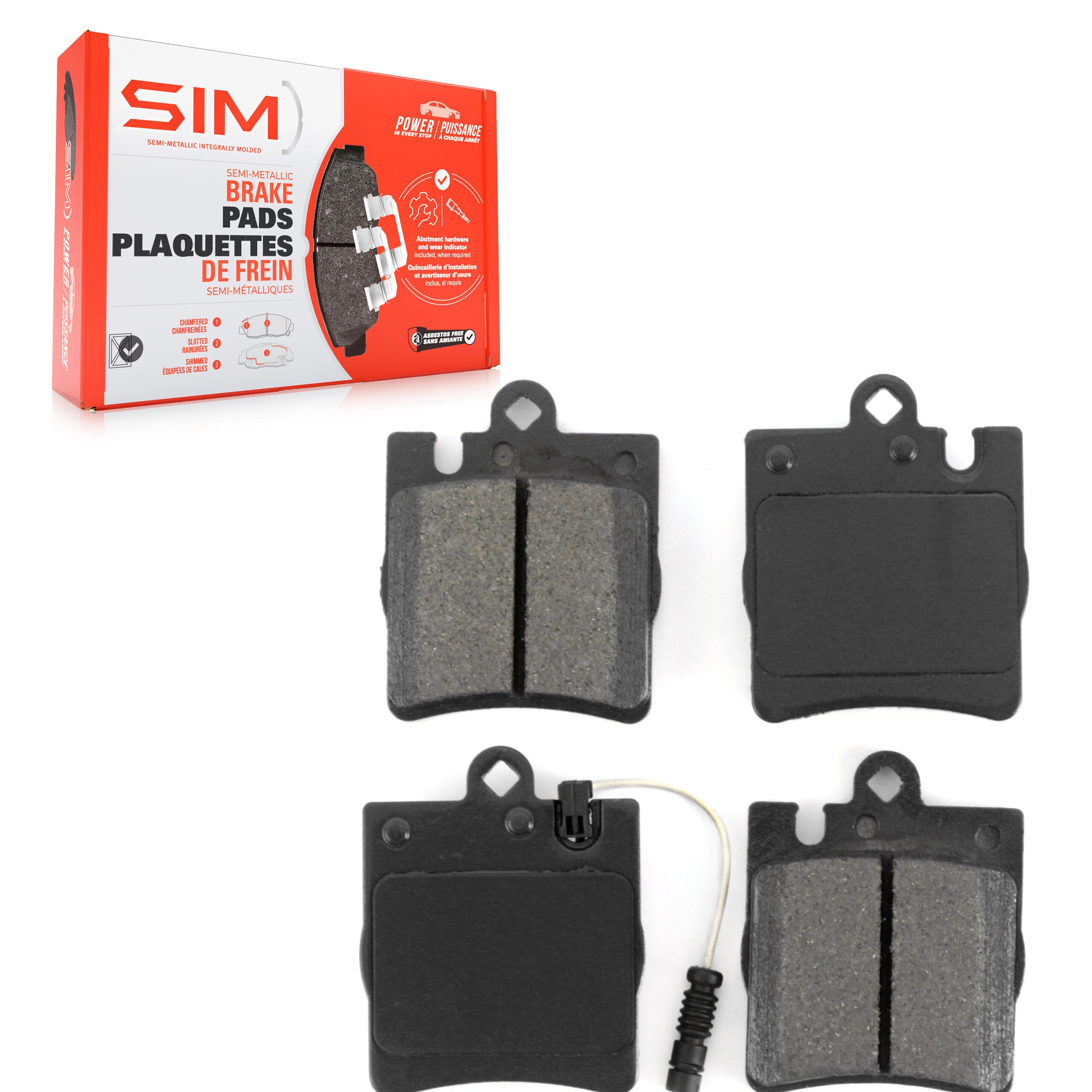SIM SIM-873 Disc Brake Pad for 1996-2011 Mercedes-Benz SLK300 product image