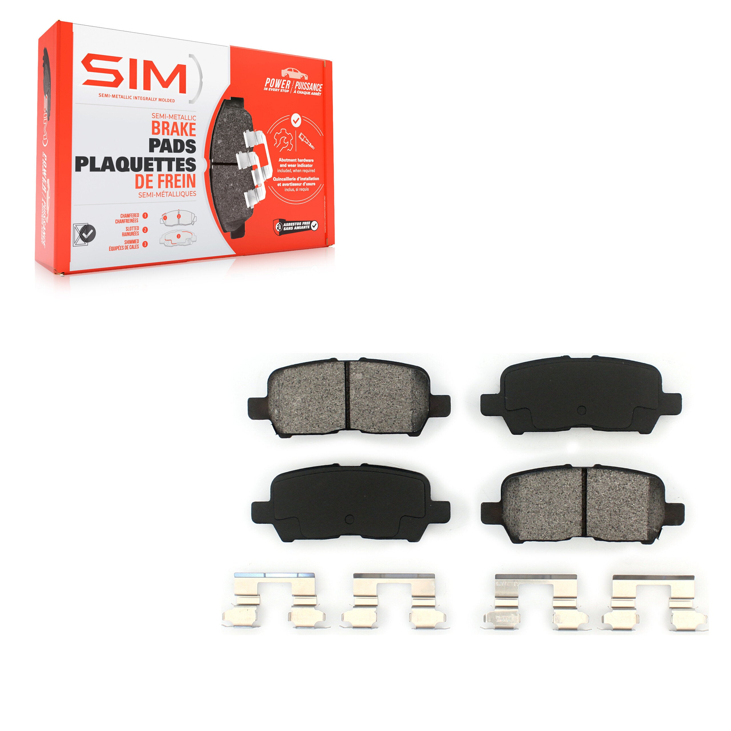 SIM SIM-999 Disc Brake Pad for 2004-2016 Chevrolet Impala Limited product image