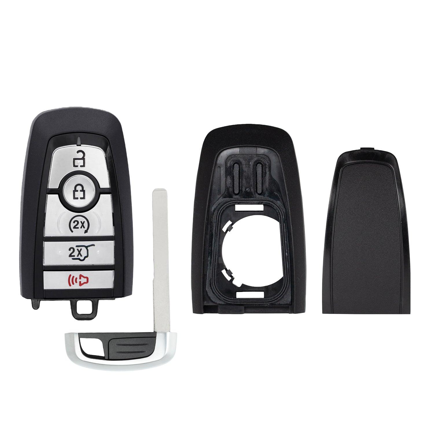 5 Button Proximity Smart Key 902 Mhz 2-Way Gen 5 PEPS for Explorer Expedition Escape Corsair Aviator Navigator Nautilus (Shell Case)