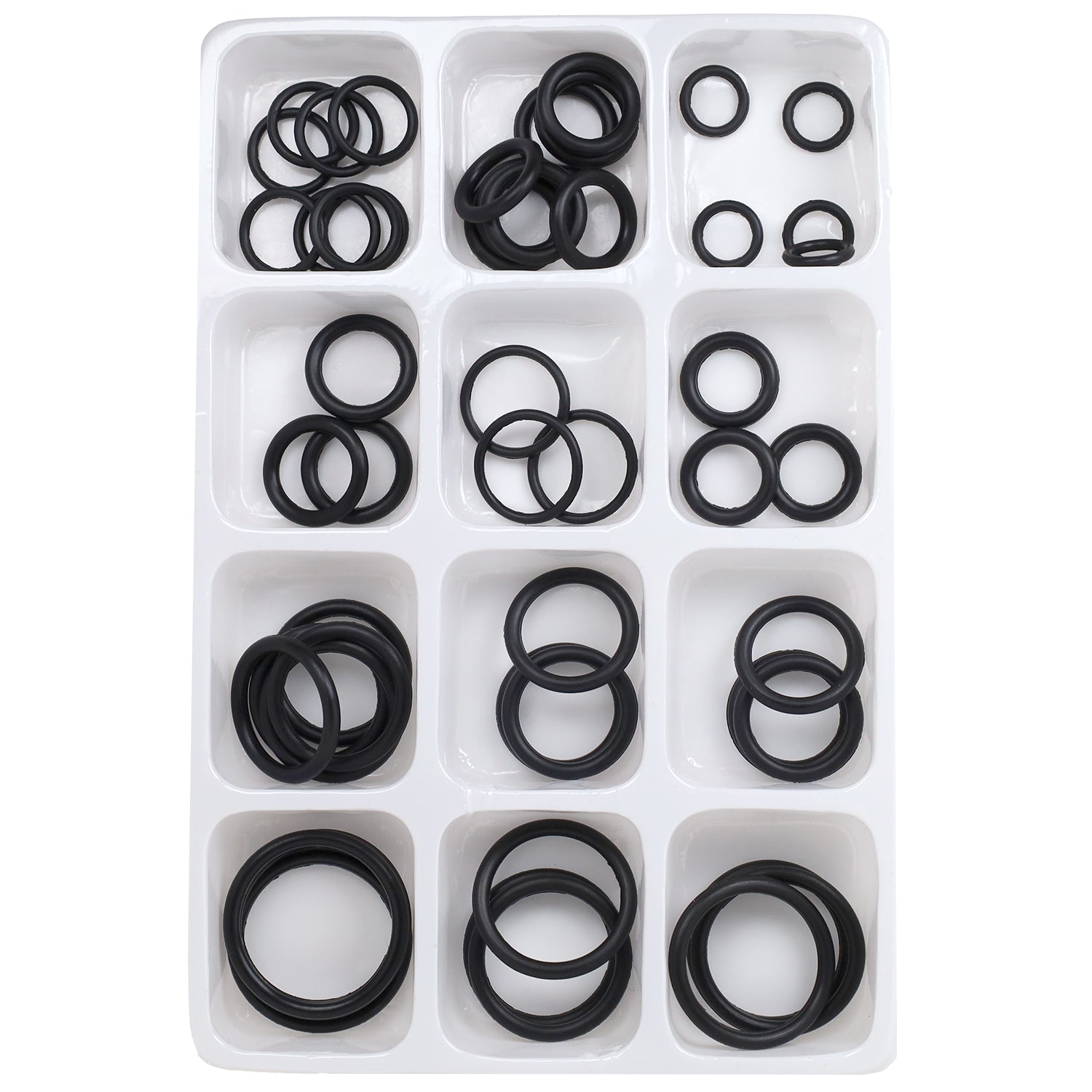 Silicone Black O-Ring Sealing Set for Automotive & General Plumbling and Faucet Repair (50Pcs)