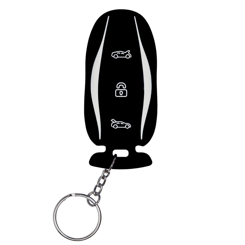 Silicone Key Cover for Tesla Model X (Black - 3 Button)