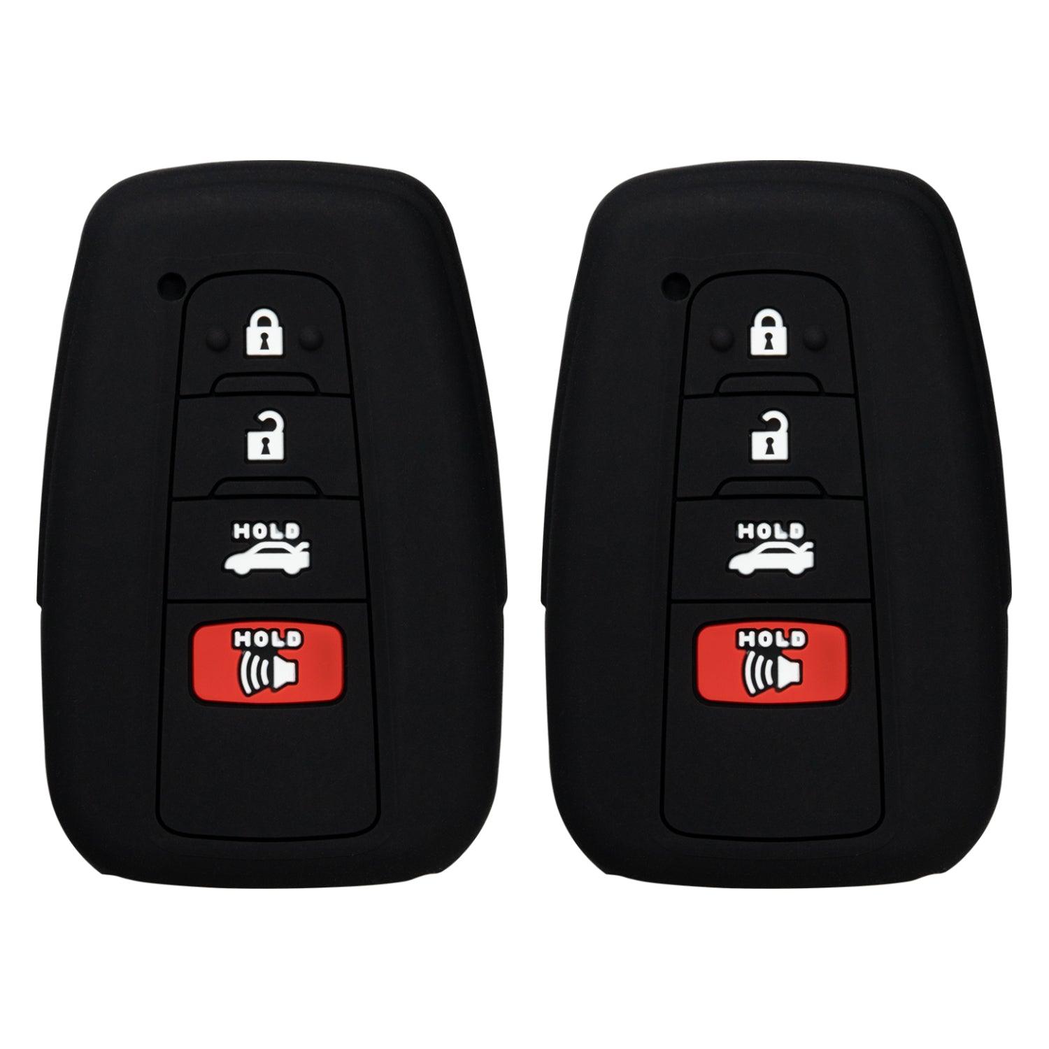 Silicone Key Cover for Toyota Camry Corolla Avalon Rav4 Highlander 86 2018-2021 HYQ14FBE (4 Button)