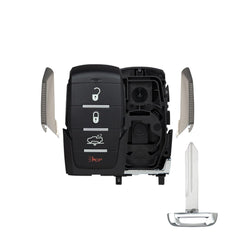 Smart Key Fob Shell Case for Dodge Ram 1500 2019-2024 OHT-4882056 68291690AD (4 Button)