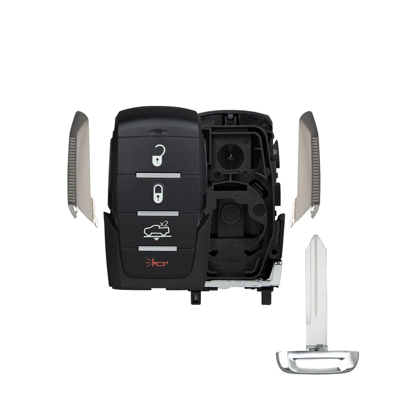 Smart Key Fob Shell Case for Dodge Ram 1500 2019-2024 OHT-4882056 68291690AD (4 Button)